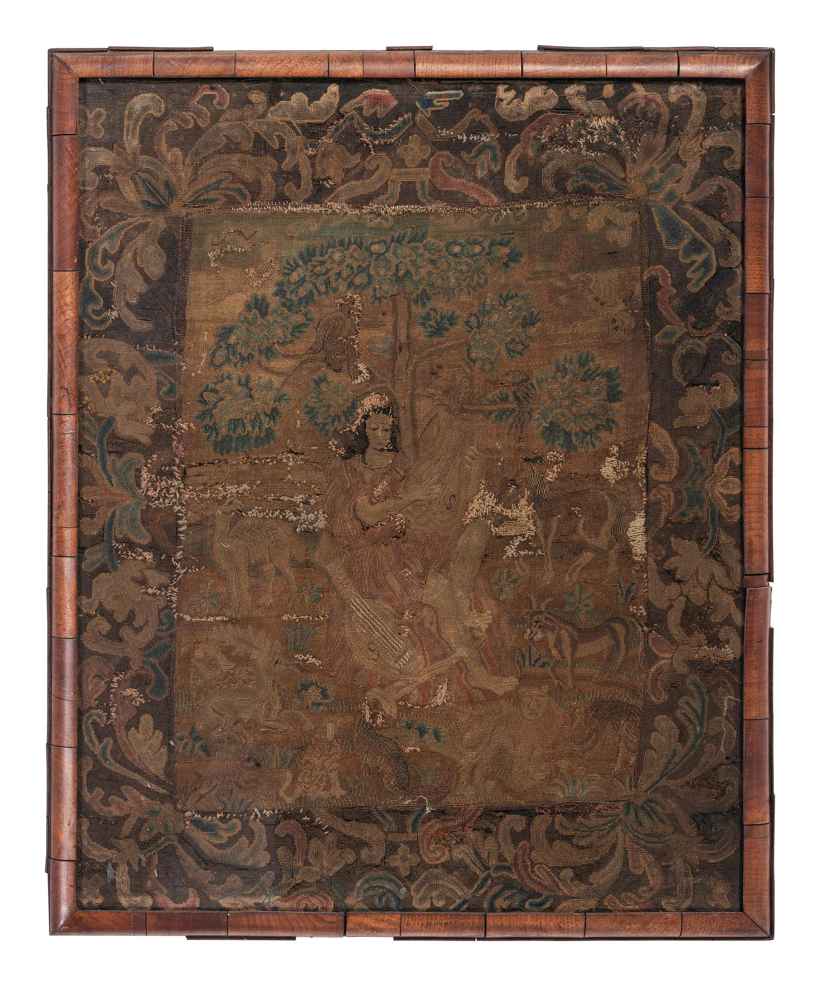 An English Needlework Embroidered Picture (1 of 1)