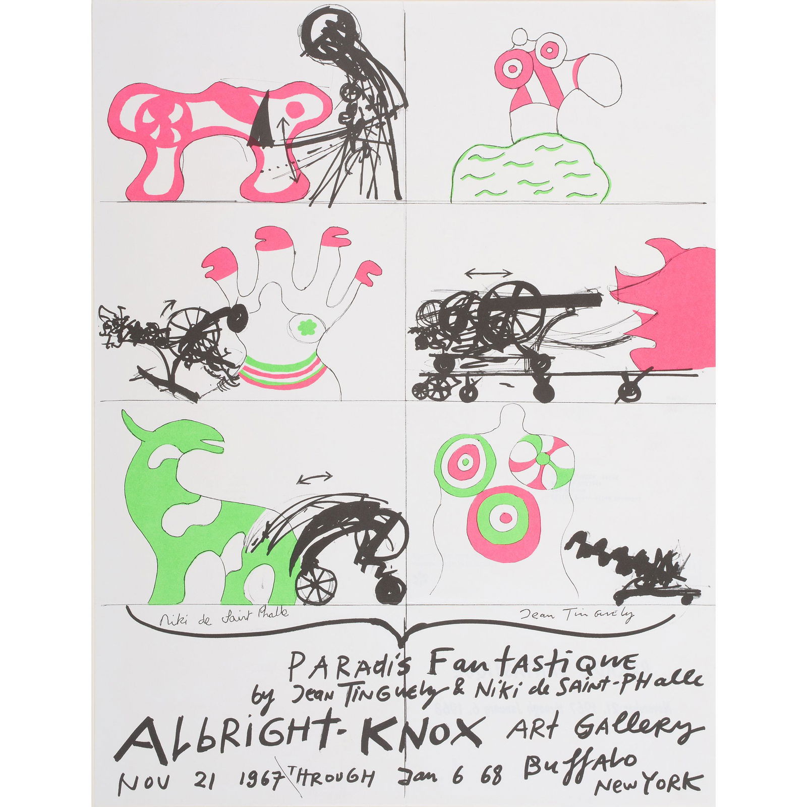 Thirteen Contemporary and Asian Art Exhibition Posters: Thirteen Contemporary and Asian Art Exhibition Posters Francois Arnal (French, 1924-2012)Francois Arnal / Peinture Matricielle inexacte / Robert ElkonGallery, ca. 1980Off-set lithographic posterOveral