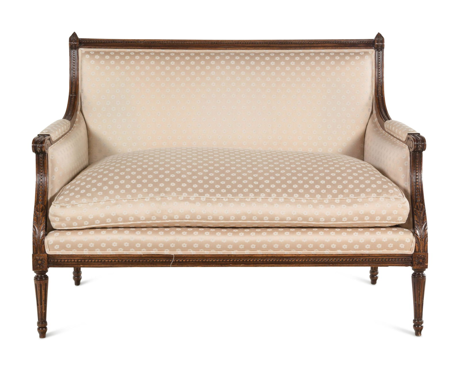 A Louis XVI Style Walnut Settee (1 of 4)