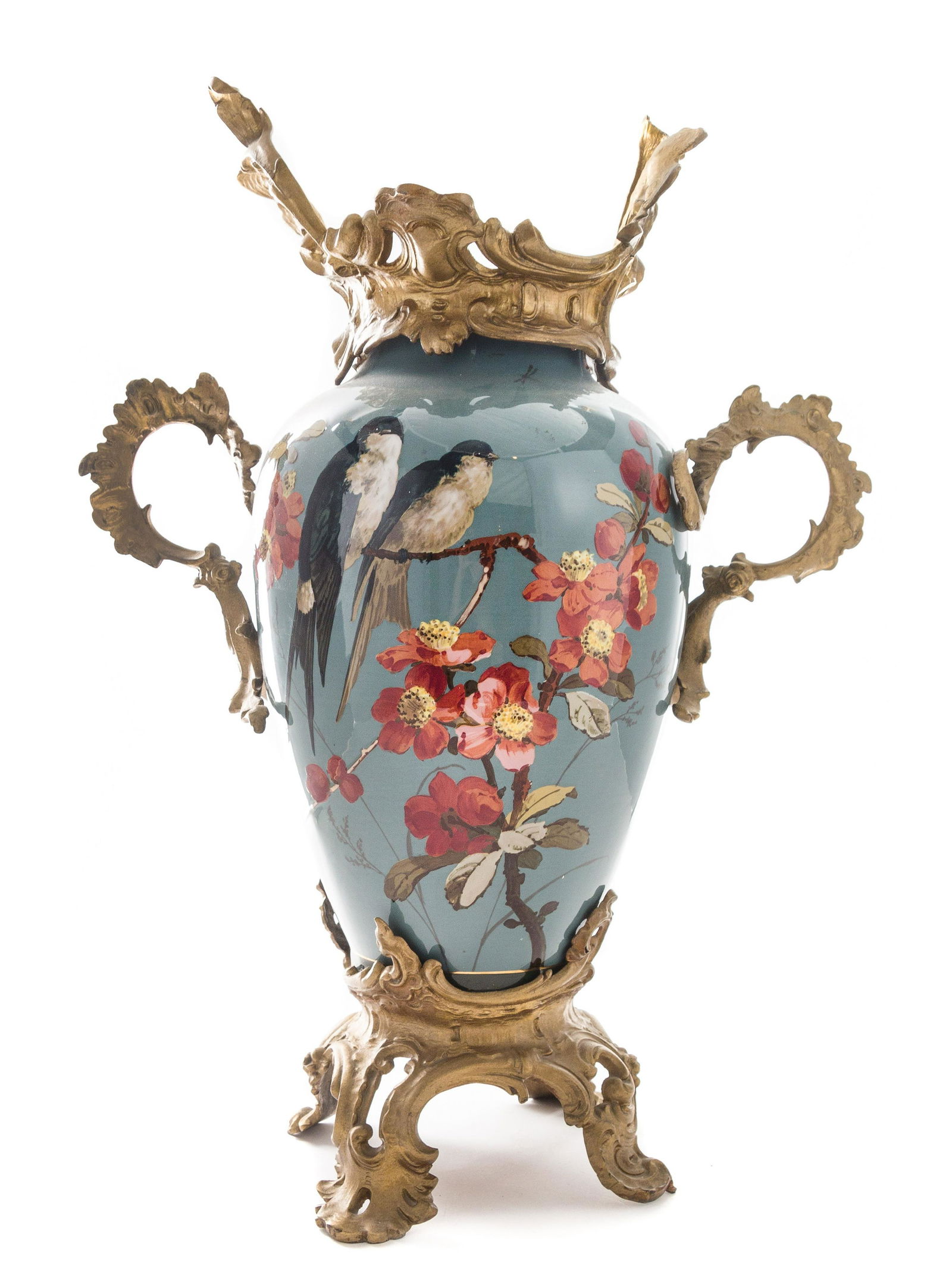 A French Gilt Bronze Mounted Ceramic Vase (1 of 1)