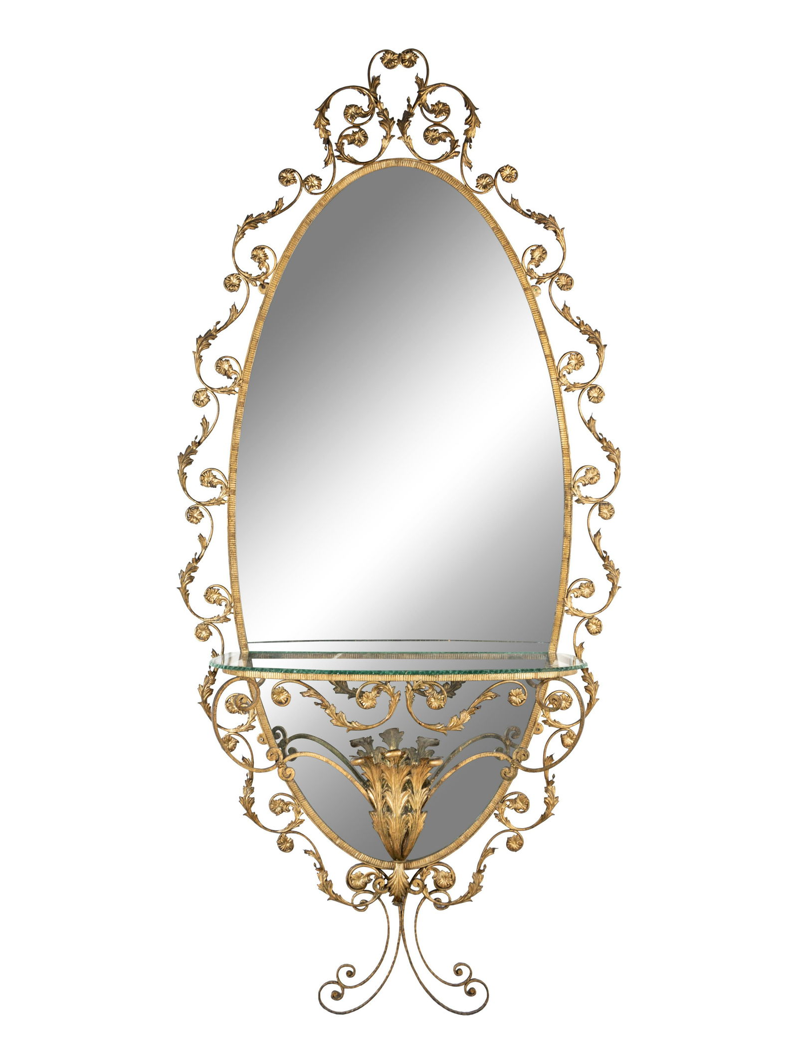 An Italian Gilt Iron Console Table and Mirror (1 of 6)