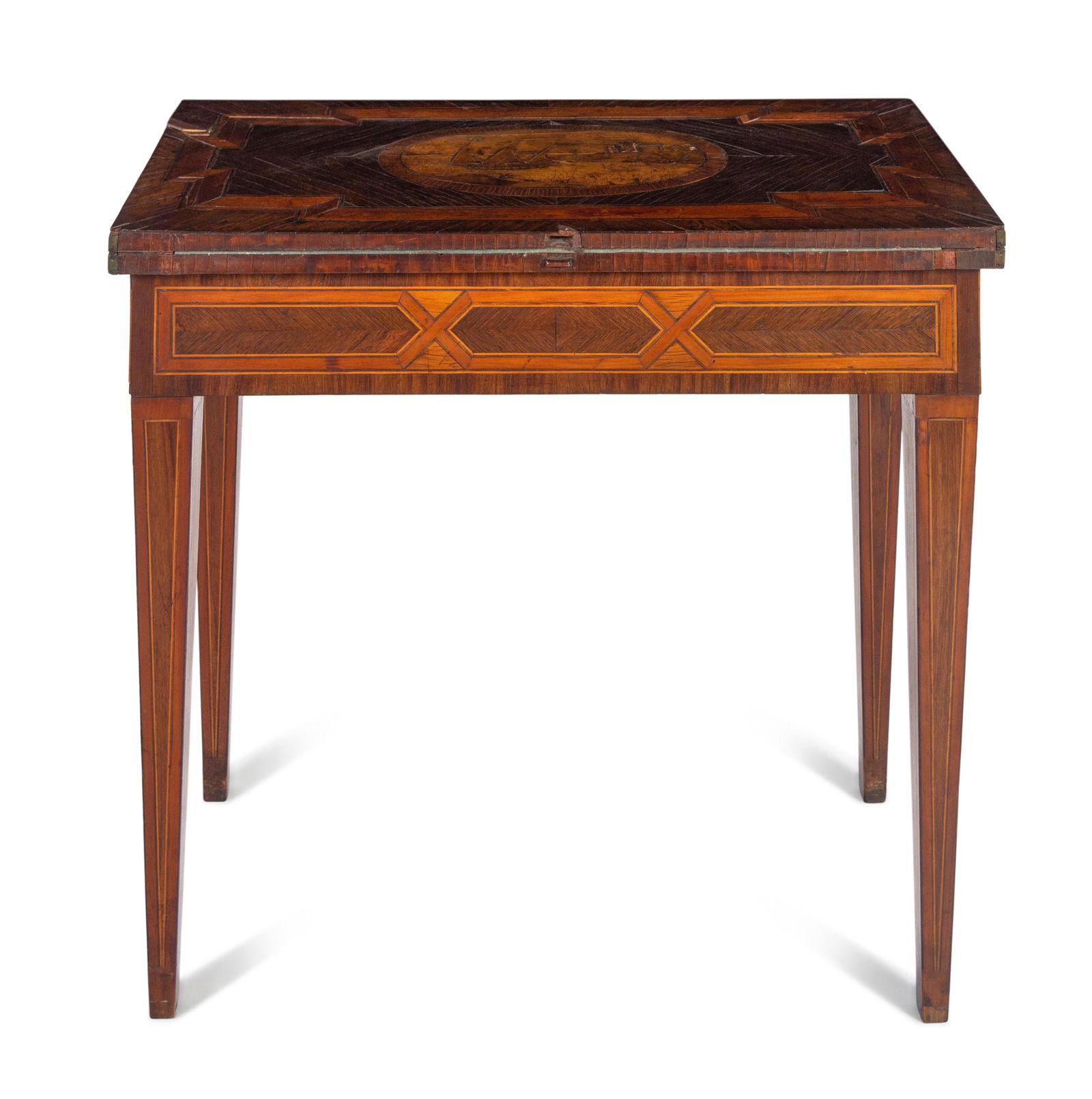 A Continental Marquetry and Parquetry Flip-Top Game (1 of 5)