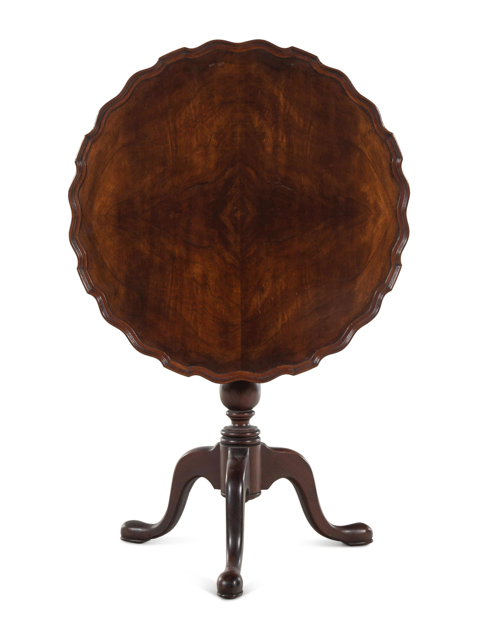 A Queen Anne Style Walnut Tilt-Top Tea Table (1 of 2)