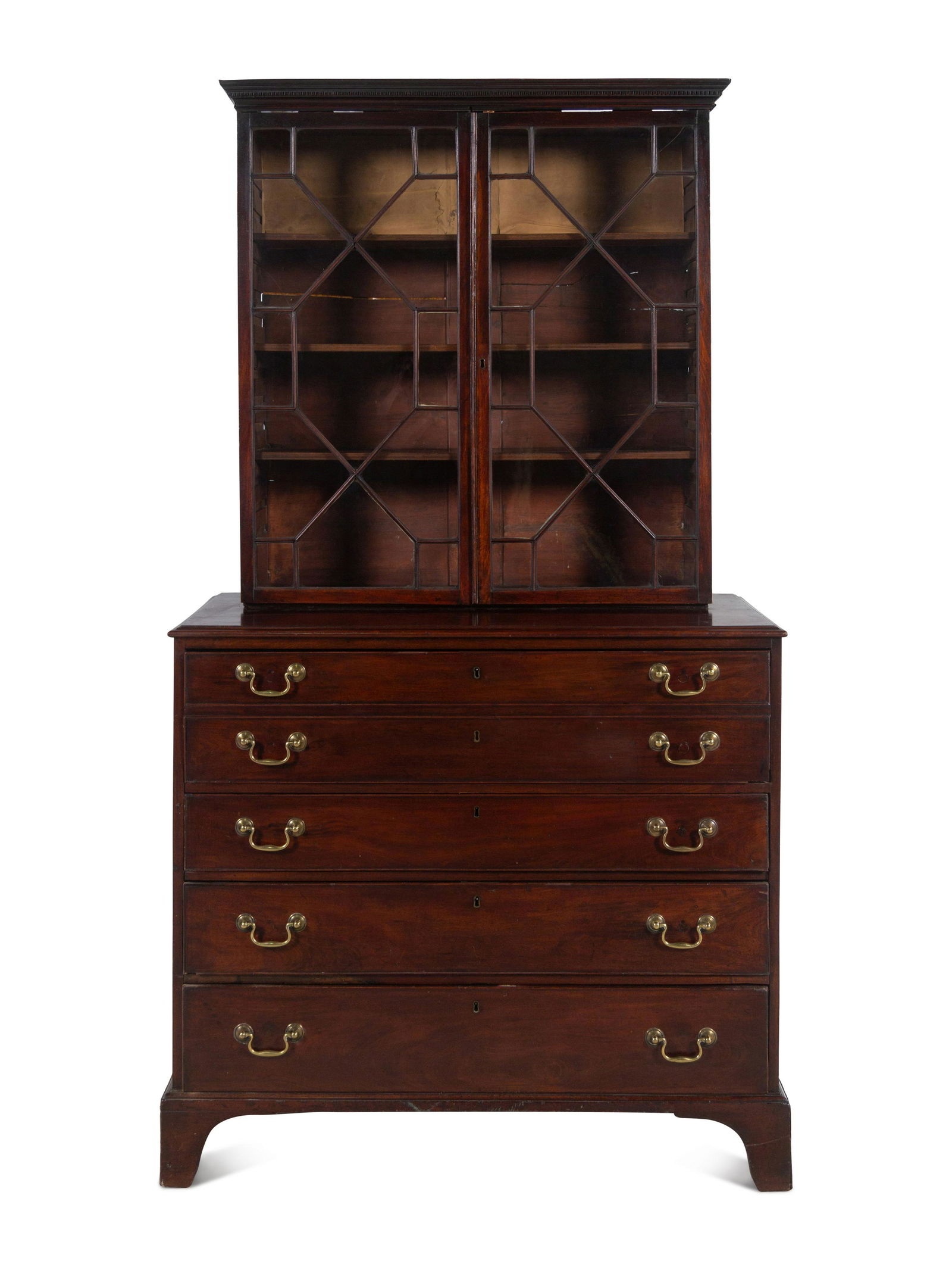 A George III Mahogany Secretary Bookcase (1 of 4)