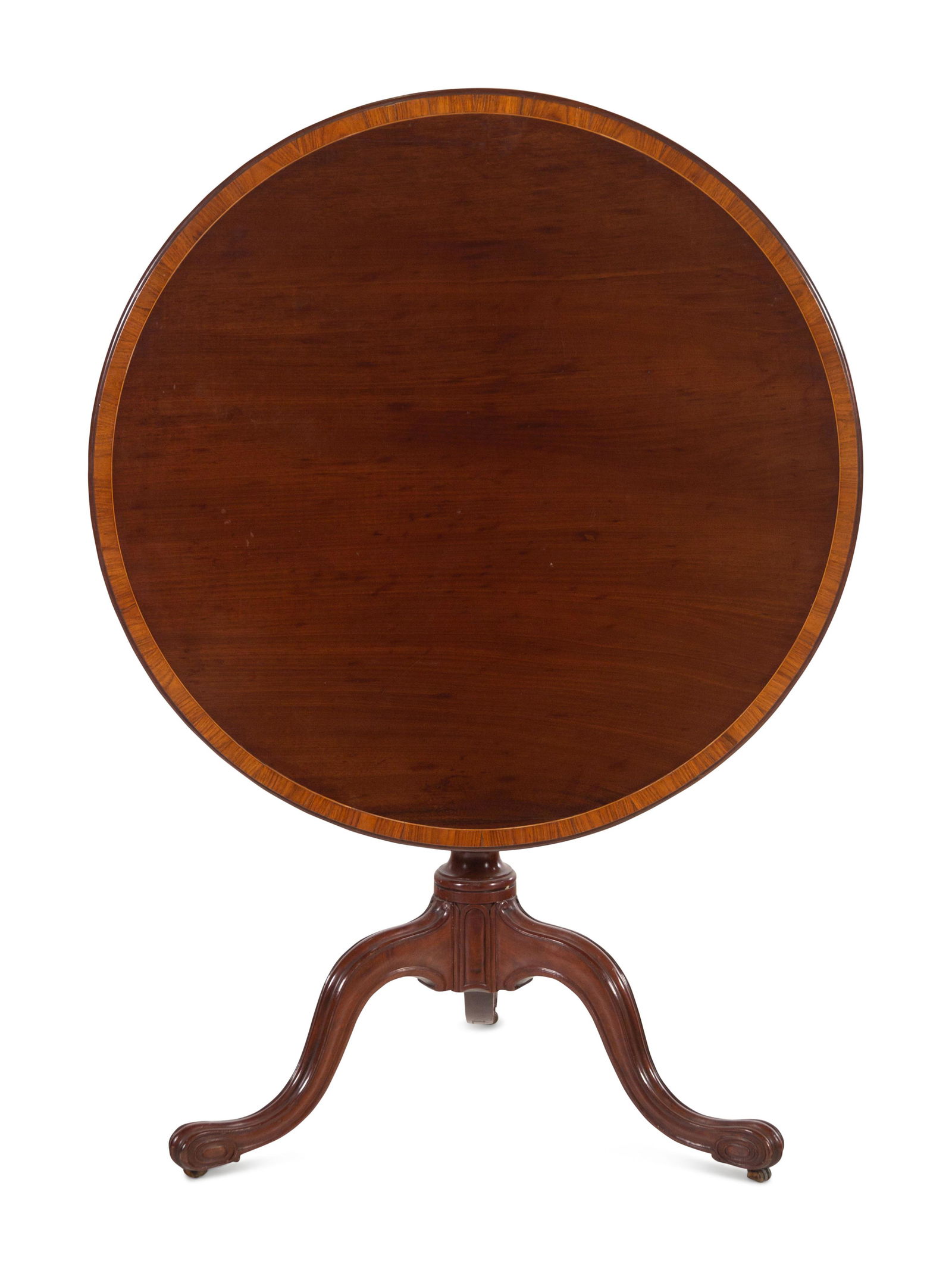 A George III Style Rosewood and Mahogany Tilt-Top Tea (1 of 2)