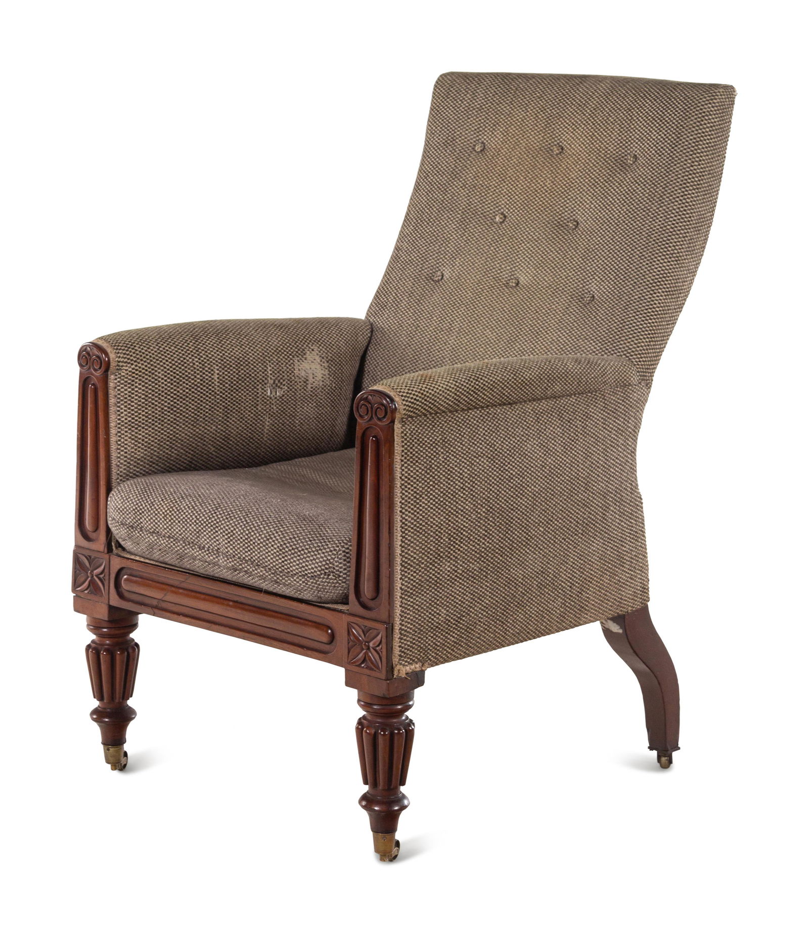 A William IV Style Mahogany Library Chair (1 of 4)