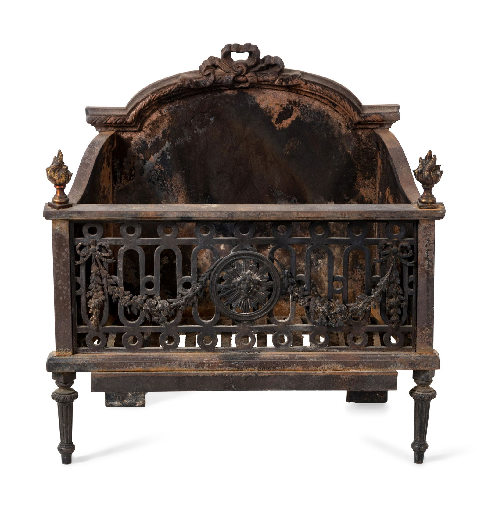 A Victorian Iron Fireplace Grate (1 of 3)