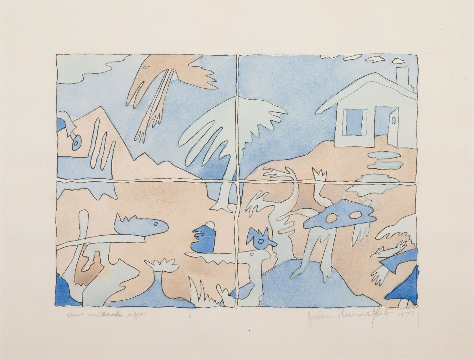 John Himmelfarb (American, b. 1946) Steps and Snake (1 of 4)