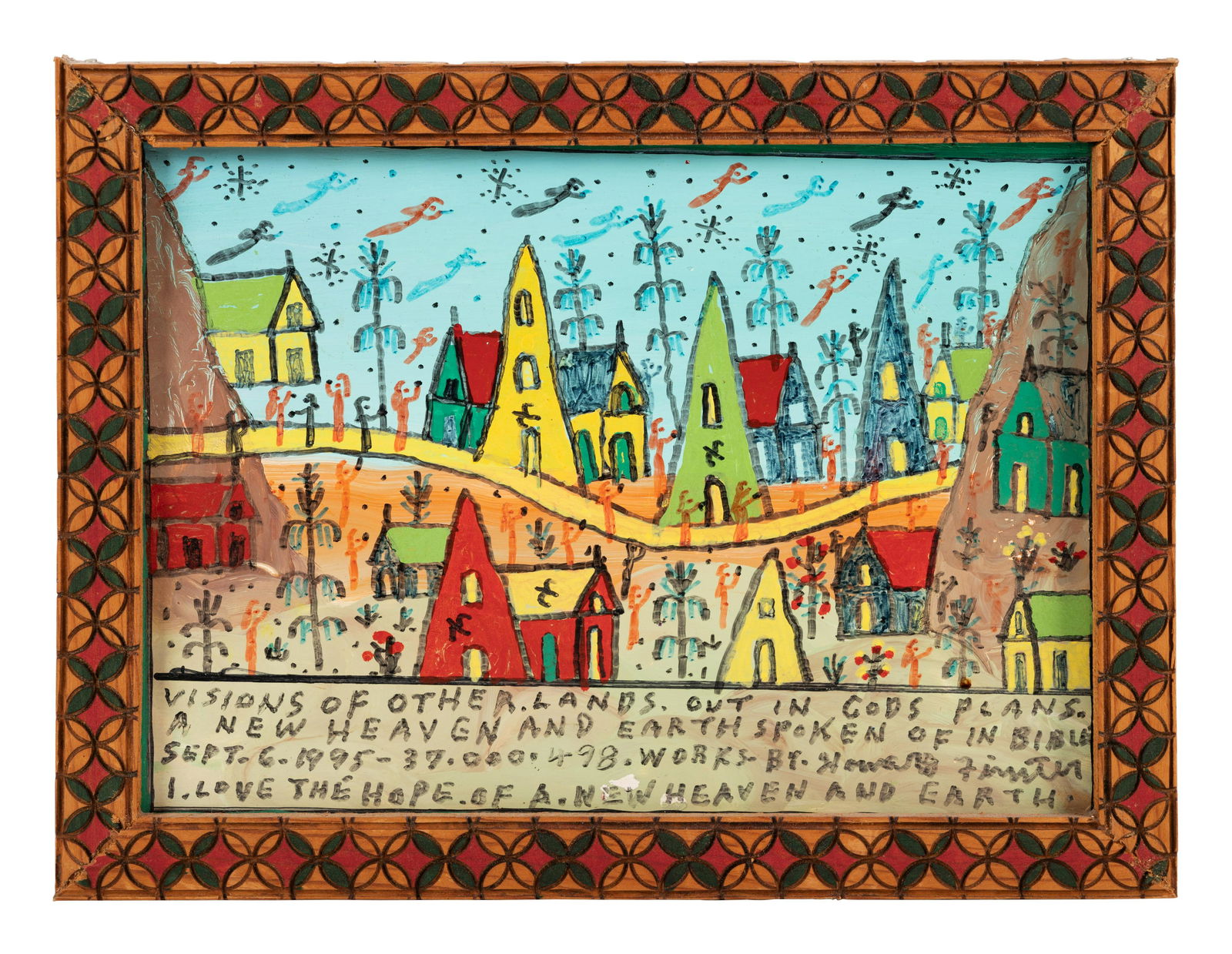 Howard Finster (American, 1916-2001) VISIONS OF OTHER (1 of 5)