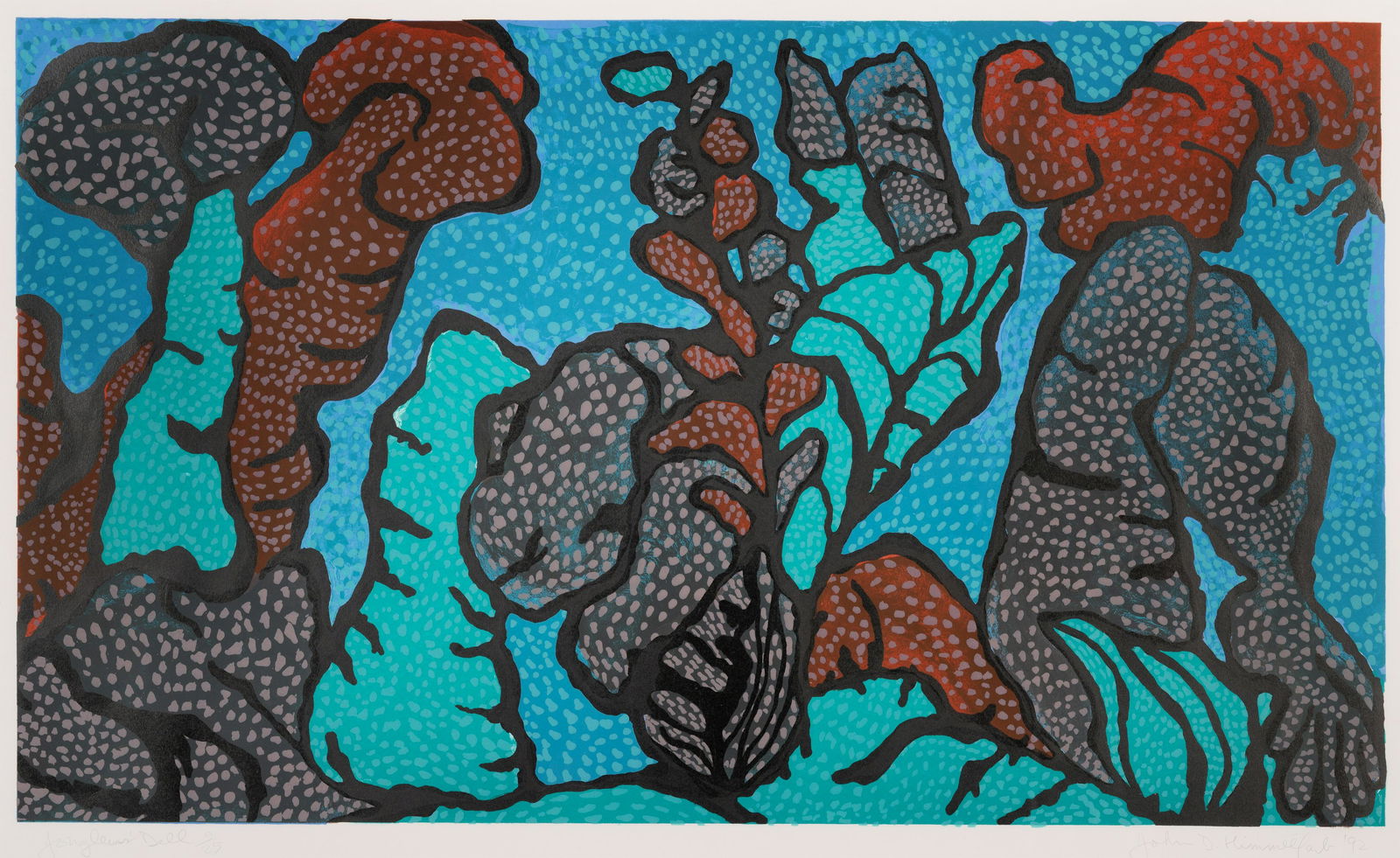 John Himmelfarb (American, b. 1946 Jongleurs' Dell , (1 of 6)