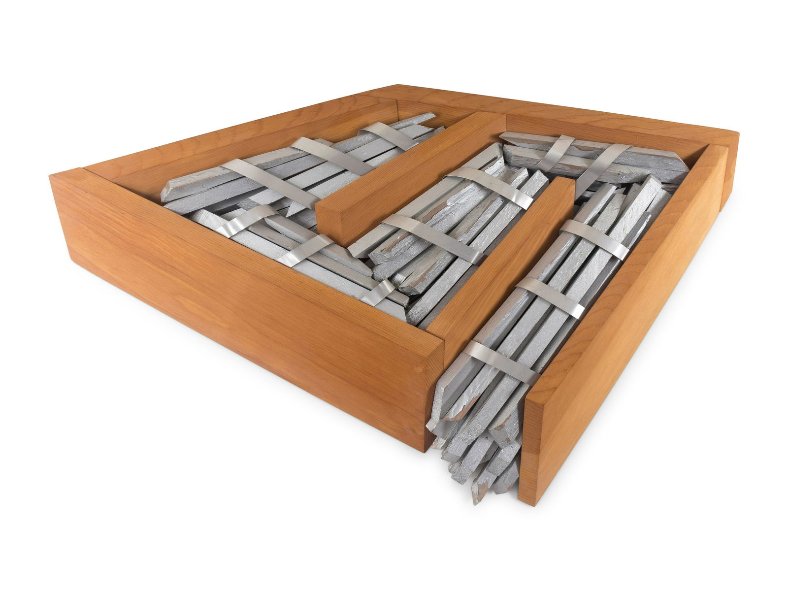 John Okulick (American, b. 1947) City Dwellers , 1976: John Okulick (American, b. 1947) City Dwellers , 1976 mixed media wall instillation titled and date (verso) 37 x 24 x 4 inches. Provenance: Nancy Hoffman Gallery, New York