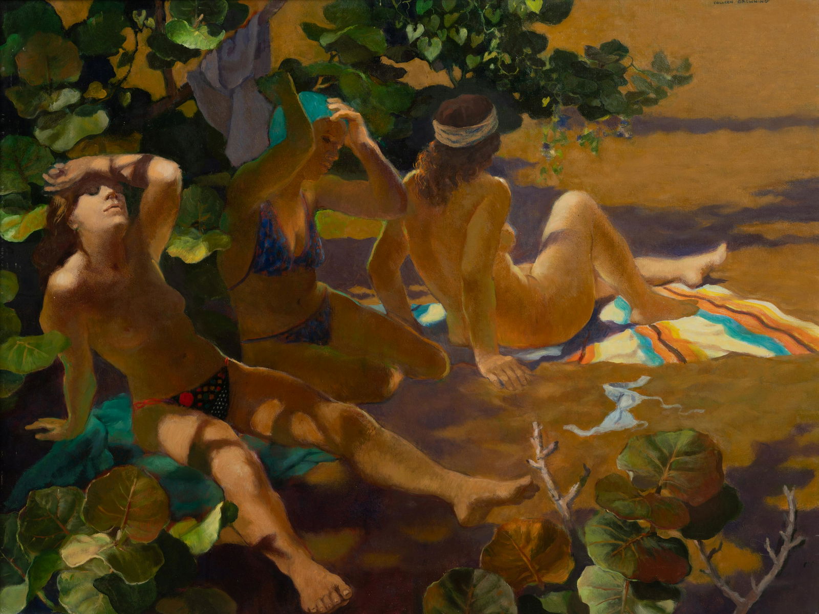 Colleen Browning (American/Irish, 1929-2003) Beach, (1 of 5)