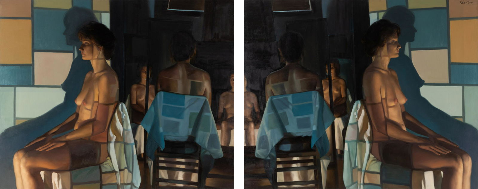 Yang Qian (Chinese, b. 1959) Figure with Projection of (1 of 10)