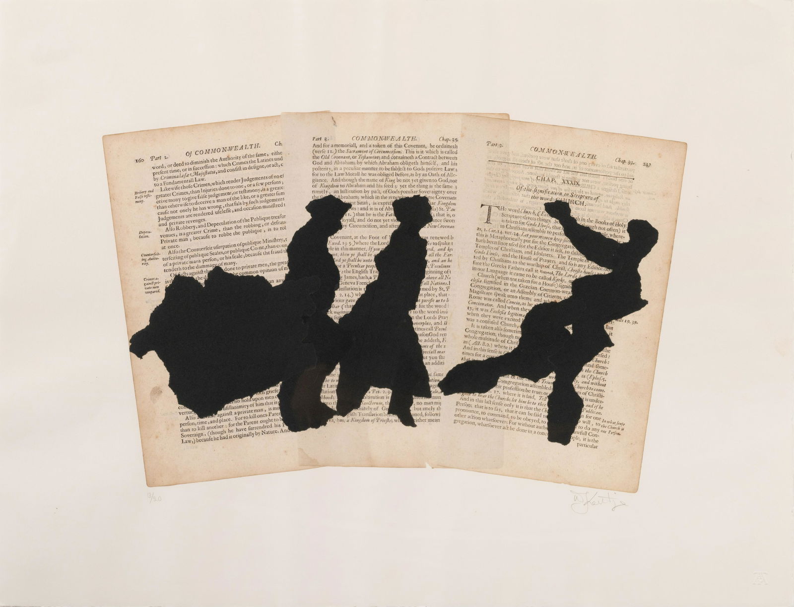 William Kentridge (South African, b. 1955) Leviathan (1 of 6)