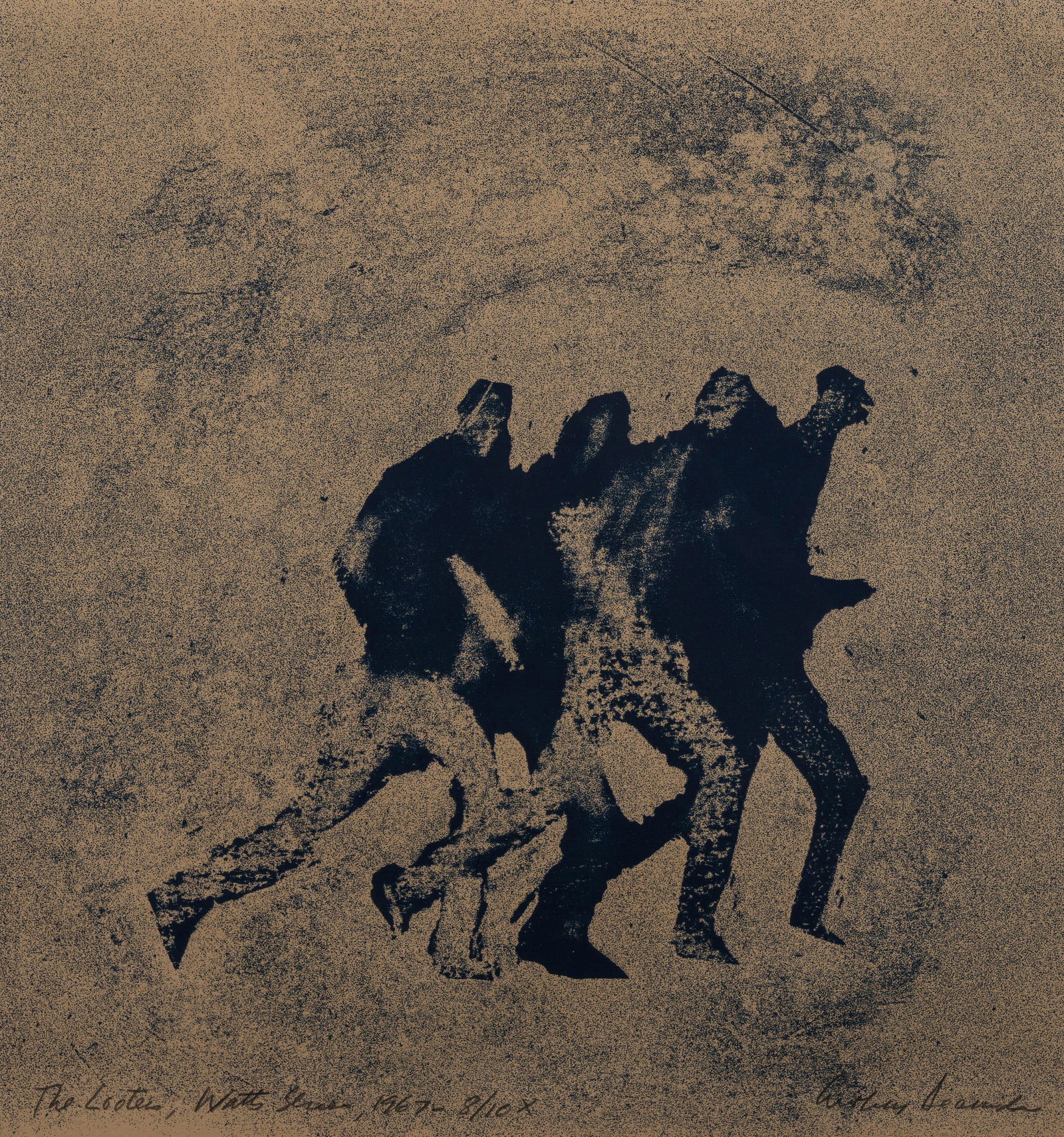 Arthur Secunda (American, b. 1927) The Looters, Watts (1 of 6)