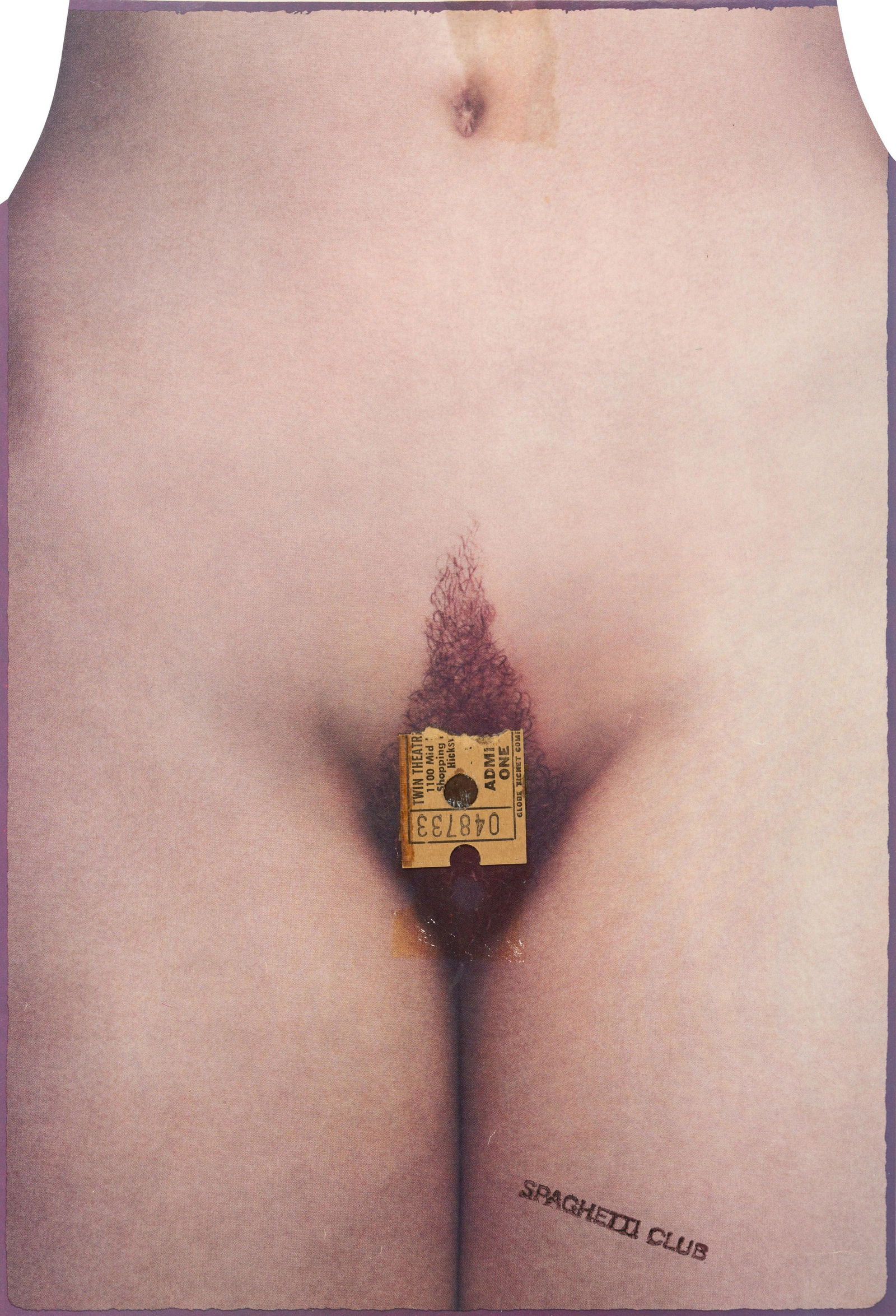 Ray Johnson (American, 1927-1995) Untitled (Ticket: Ray Johnson (American, 1927-1995) Untitled (Ticket Stub), c. 1965 mixed media collage 10 1/2x7 1/4 inches. Property from the Collection of Michael von Uchtrup Provenance: Gifted by the artist to Stanl