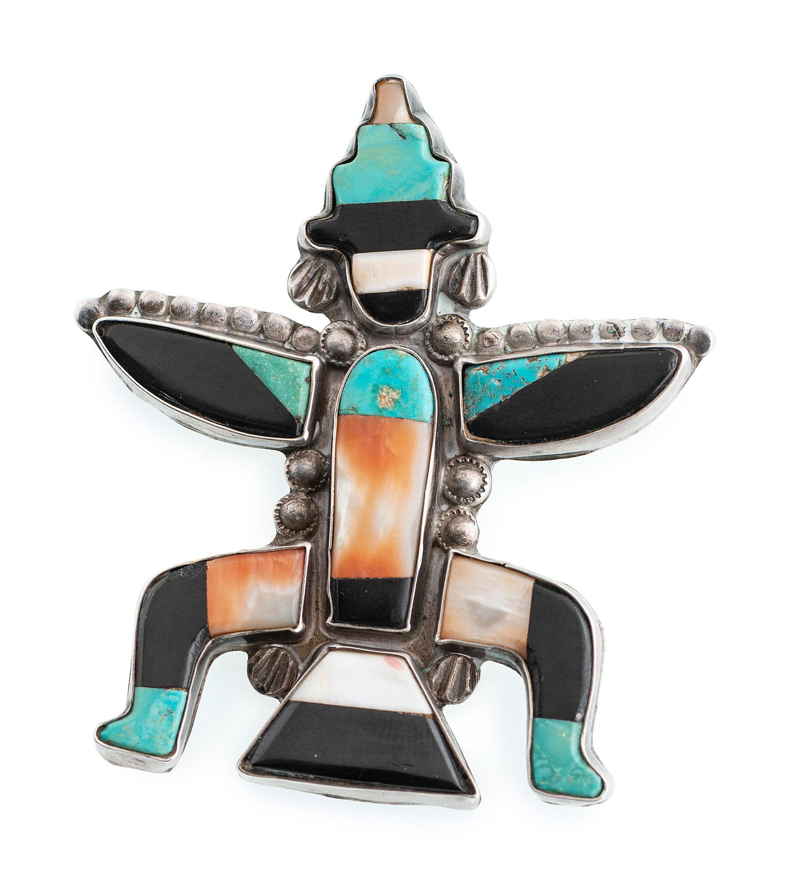 Zuni Silver Knifewing Pin / Brooch (1 of 6)