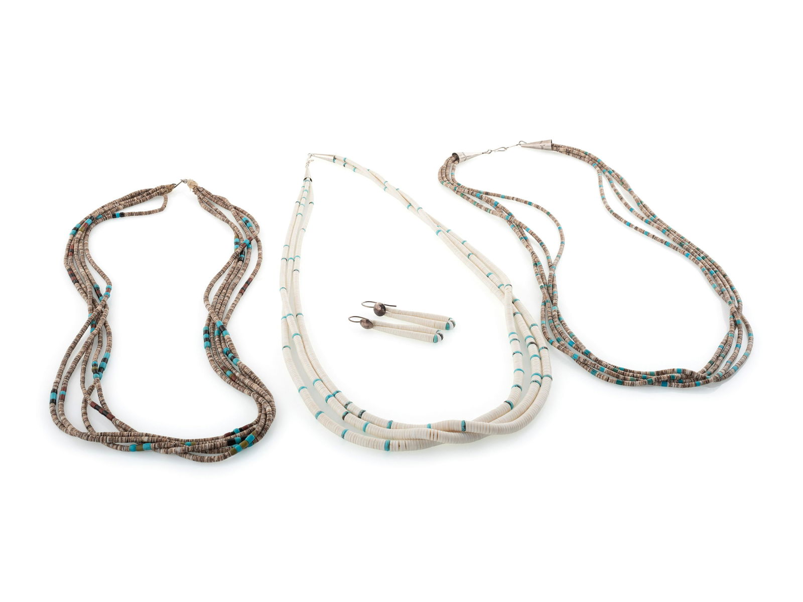 Pueblo Multi-strand Heishi Necklaces (1 of 2)