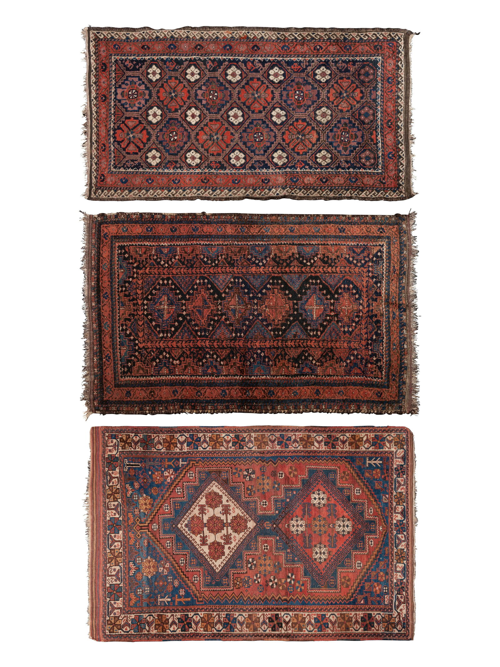 Three Persian Rugs largest 72 x 49 1/2 inches Property (1 of 4)