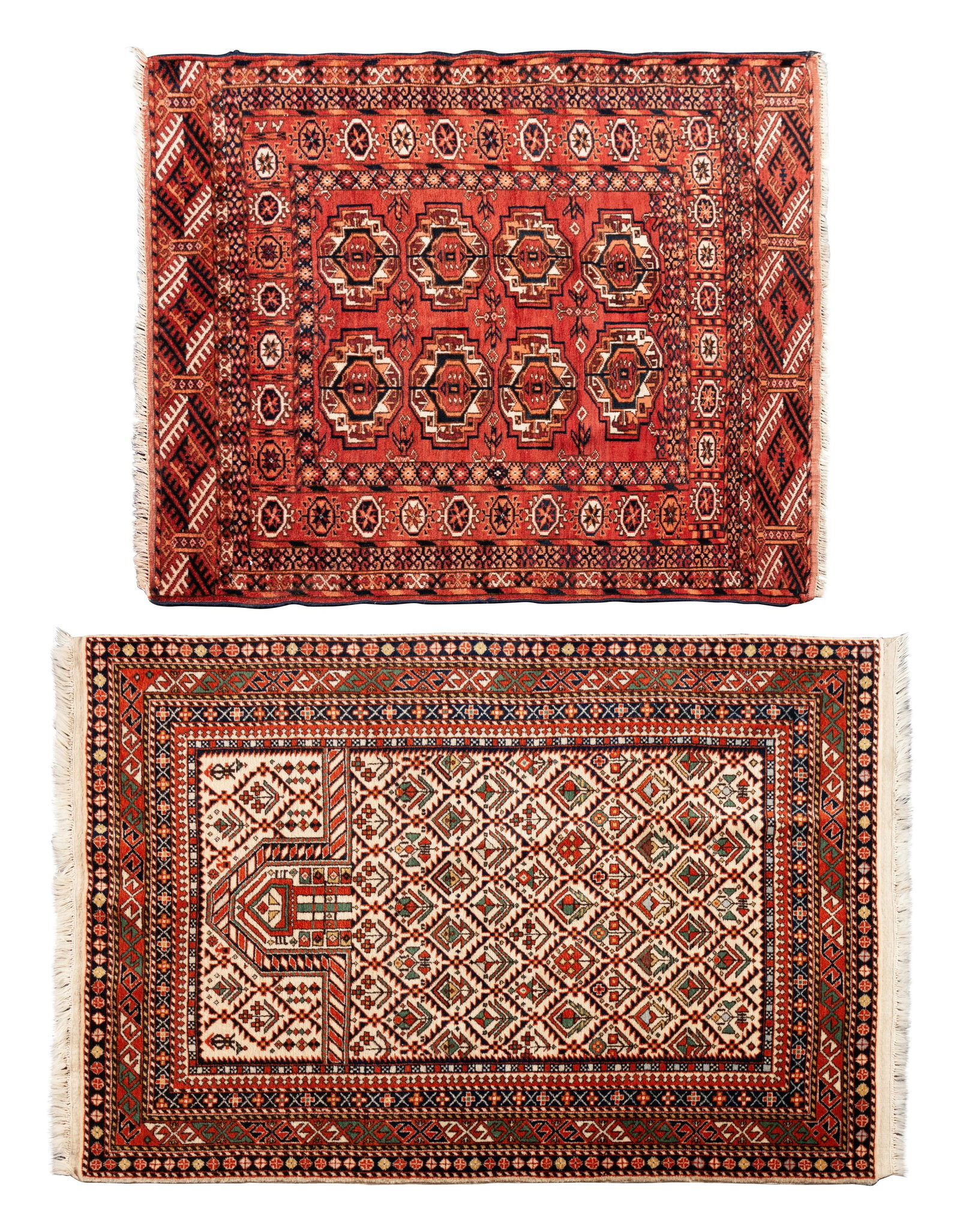 Two Caucasian Rugs largest 88 x 47 inches (1 of 3)