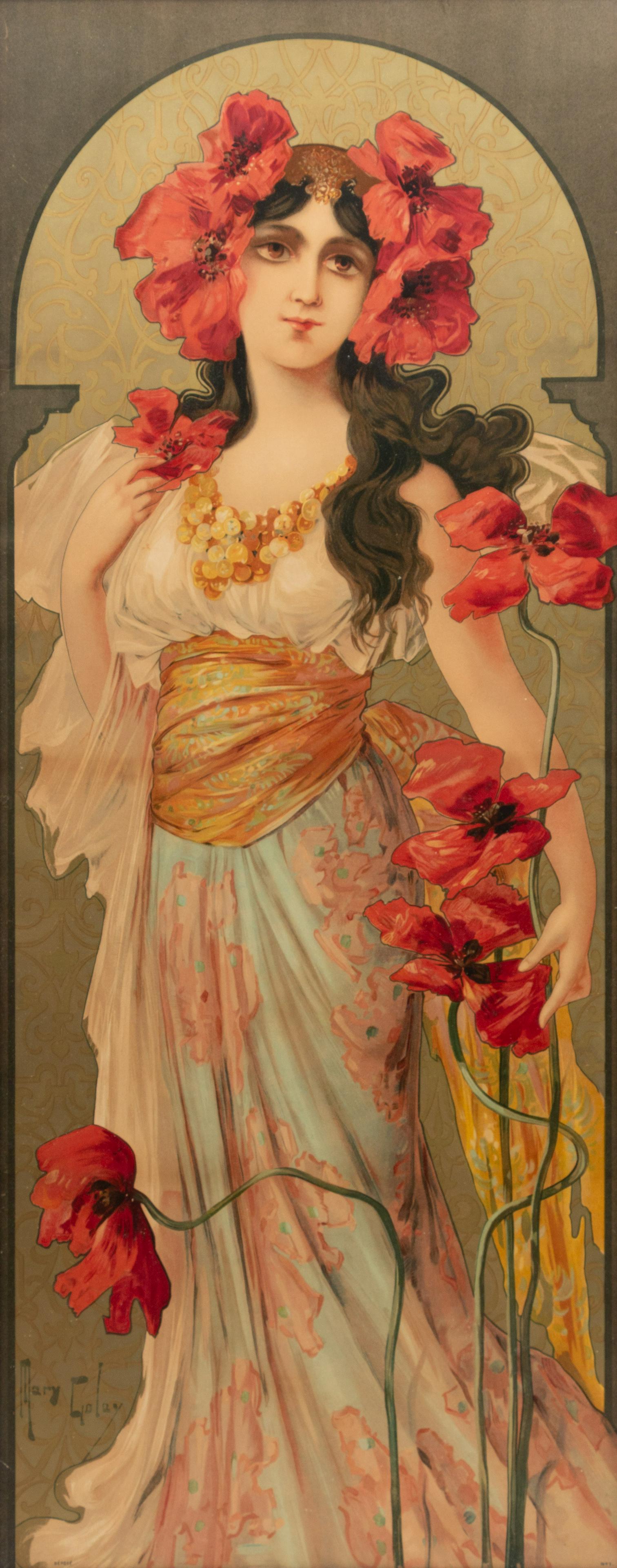 Mary Golay (British, 1869-1944) Poppies lithograph (1 of 4)