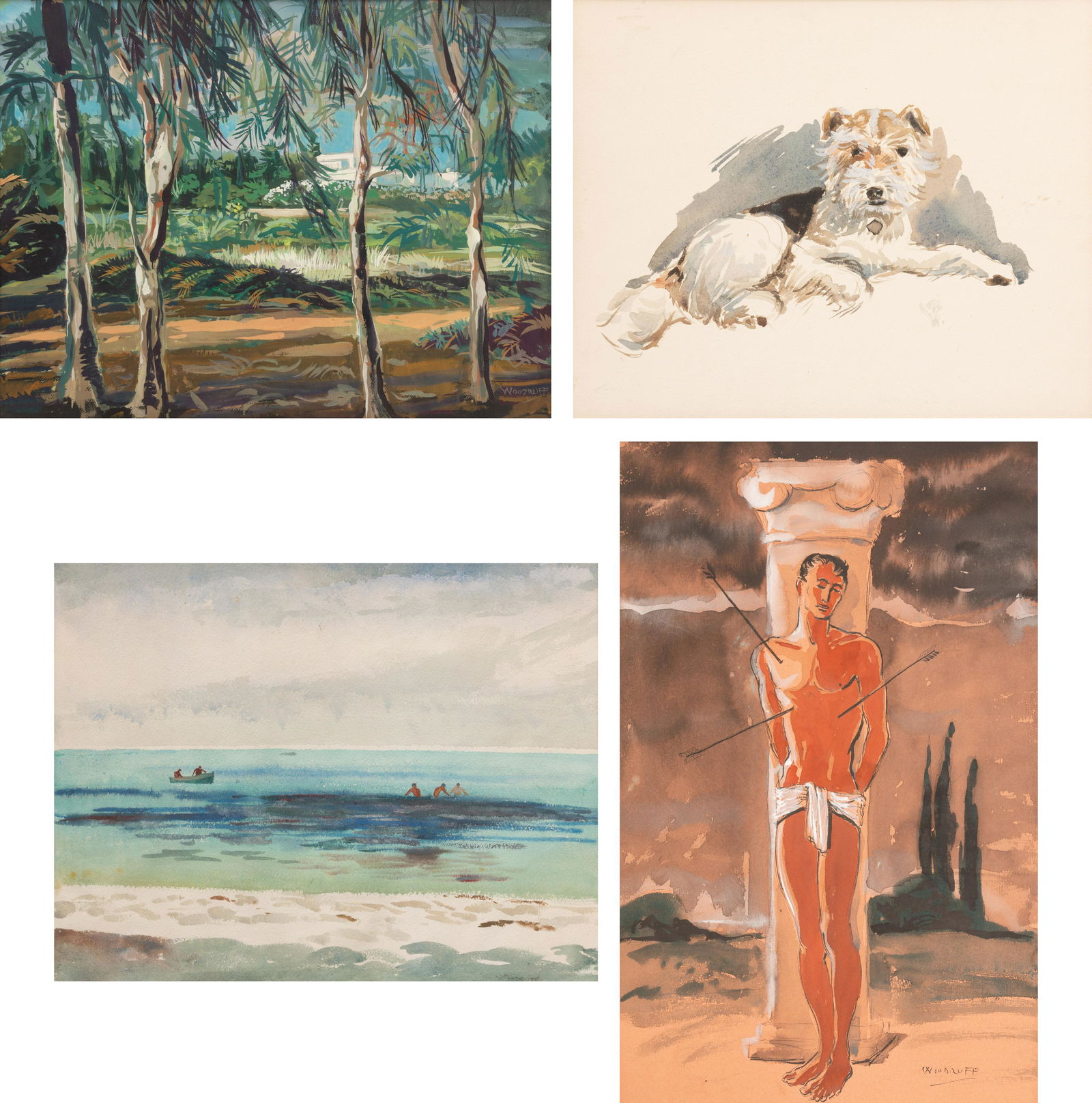 Porter Woodruff (American, 20th Century) A Group of (1 of 10)