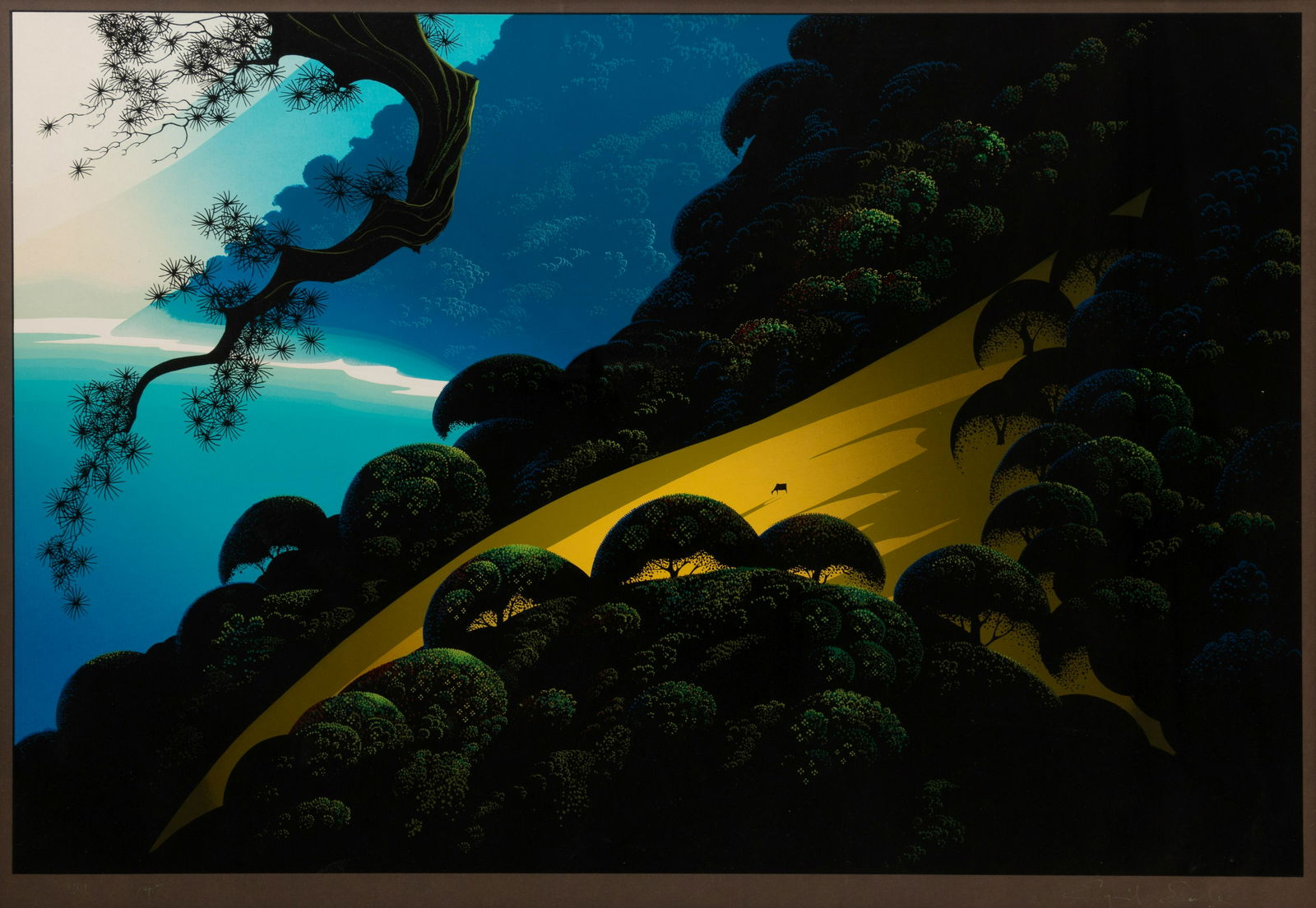 Eyvind Earle Caramel signed Eyvind Earle lower right 24 (1 of 4)