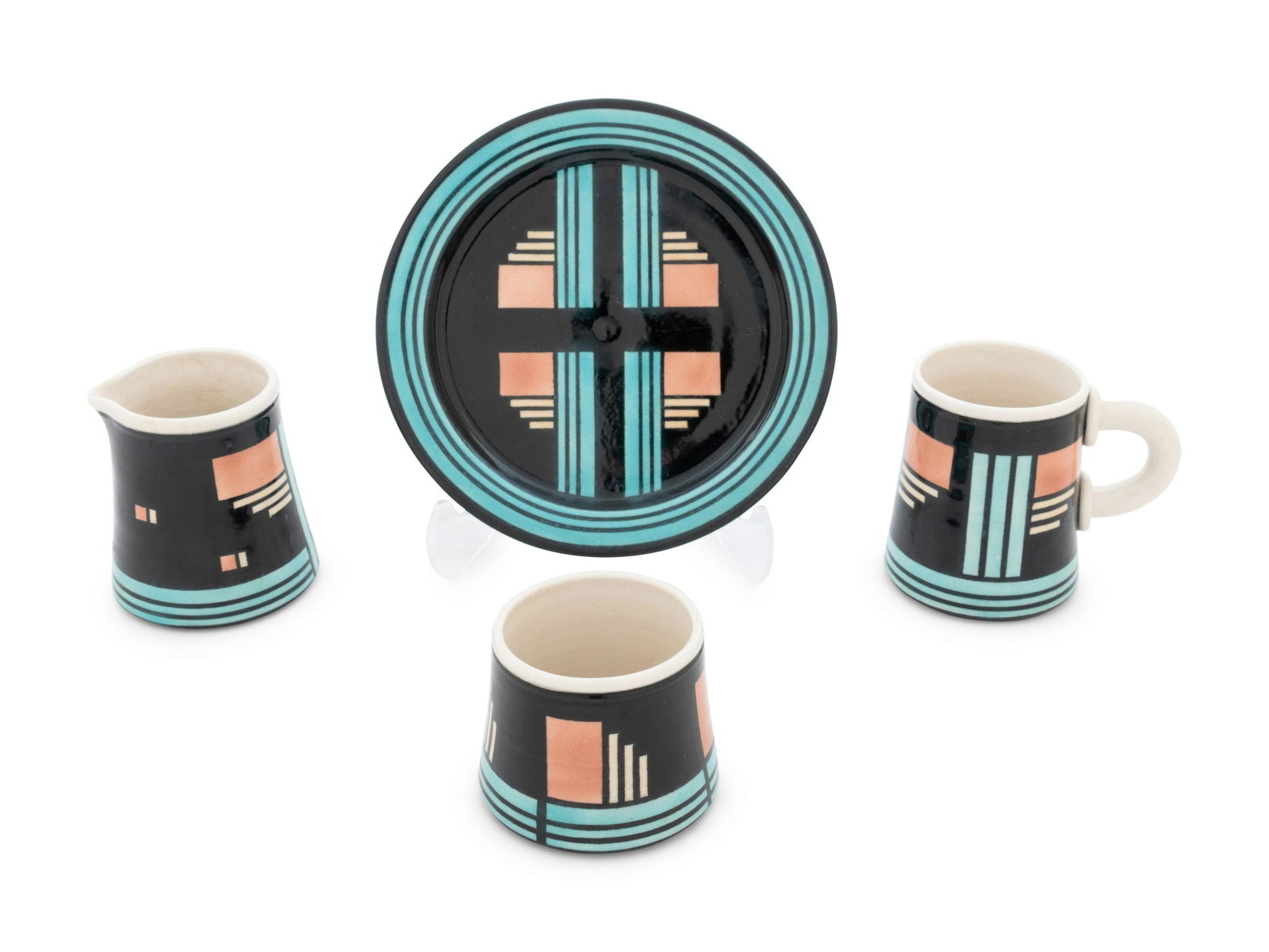 Michael Duvall (American, 1950-2004) Cups and Plates: Michael Duvall (American, 1950-2004) Cups and Plates plate diameter 7 1/4 inches Property from a Private Estate