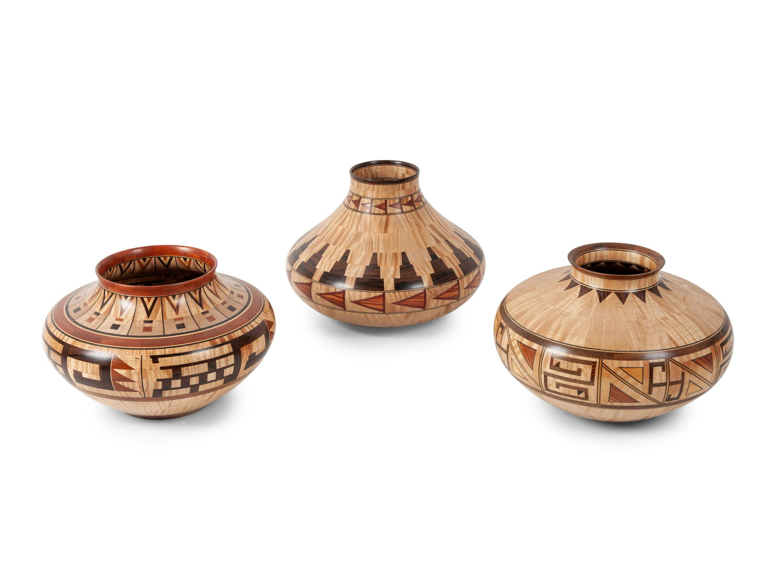 Three Turned Wood Vases by Ray Allen includes one vase (1 of 2)