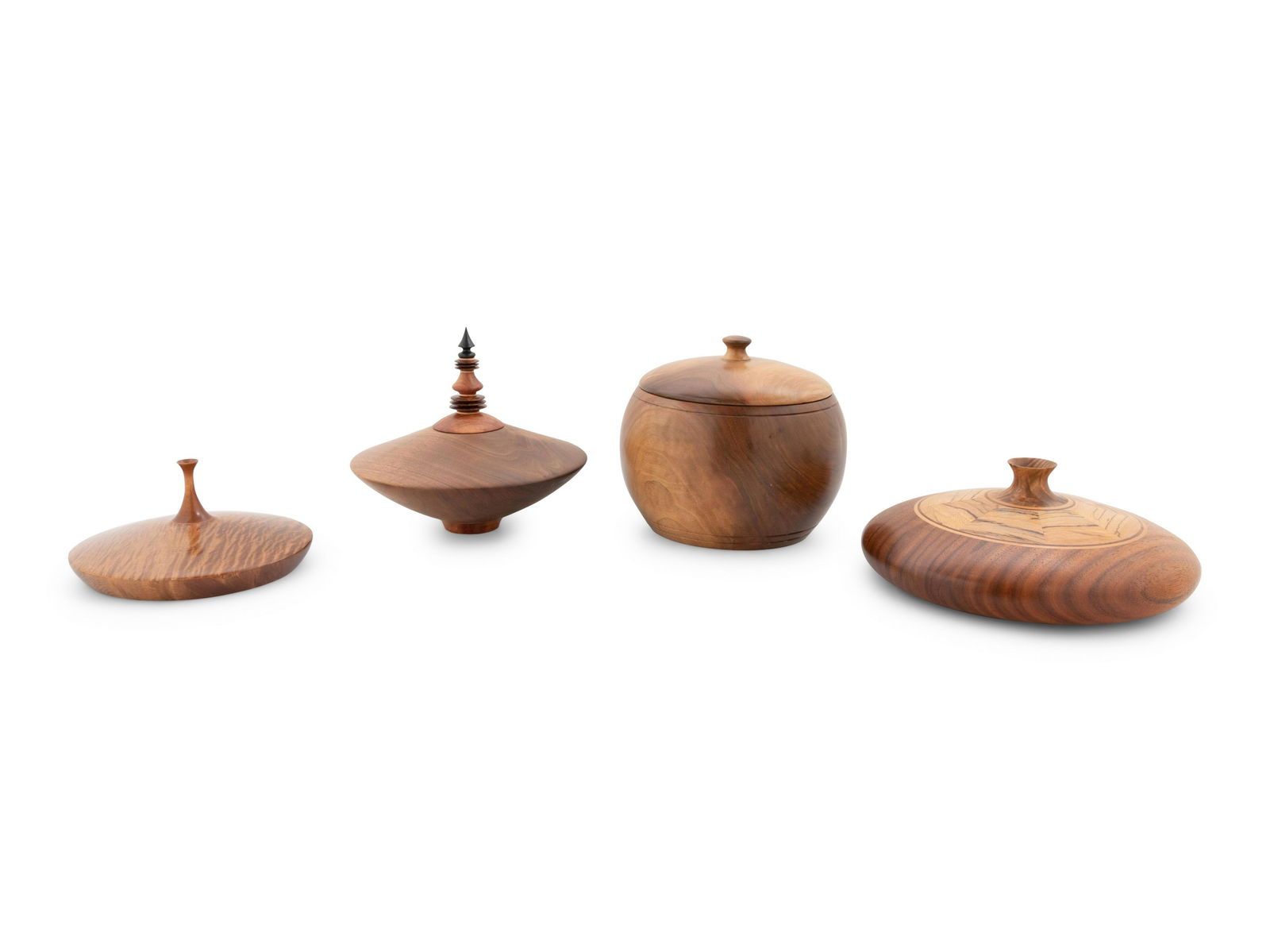 Three Turned Wood Objects by Ray Allen, PLUS comprising (1 of 3)