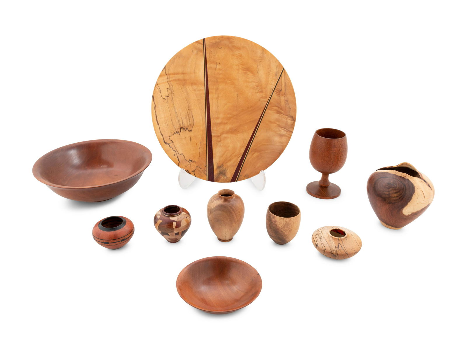 A Group of Fifteen Turned Wood Objects by Ray Allen (1 of 2)