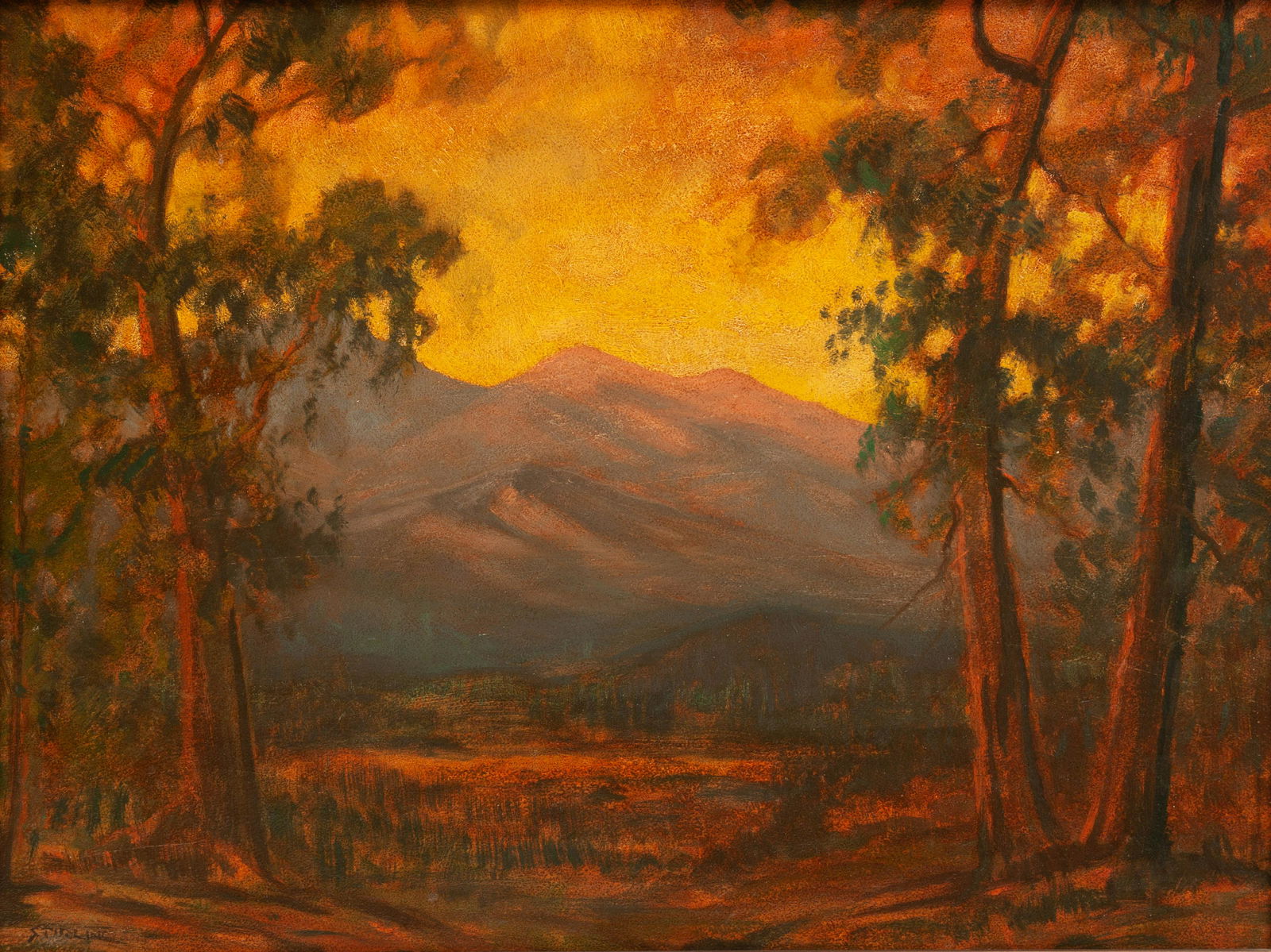 David Stirling (American, 1887-1971) Sunset, Estes Park (1 of 4)