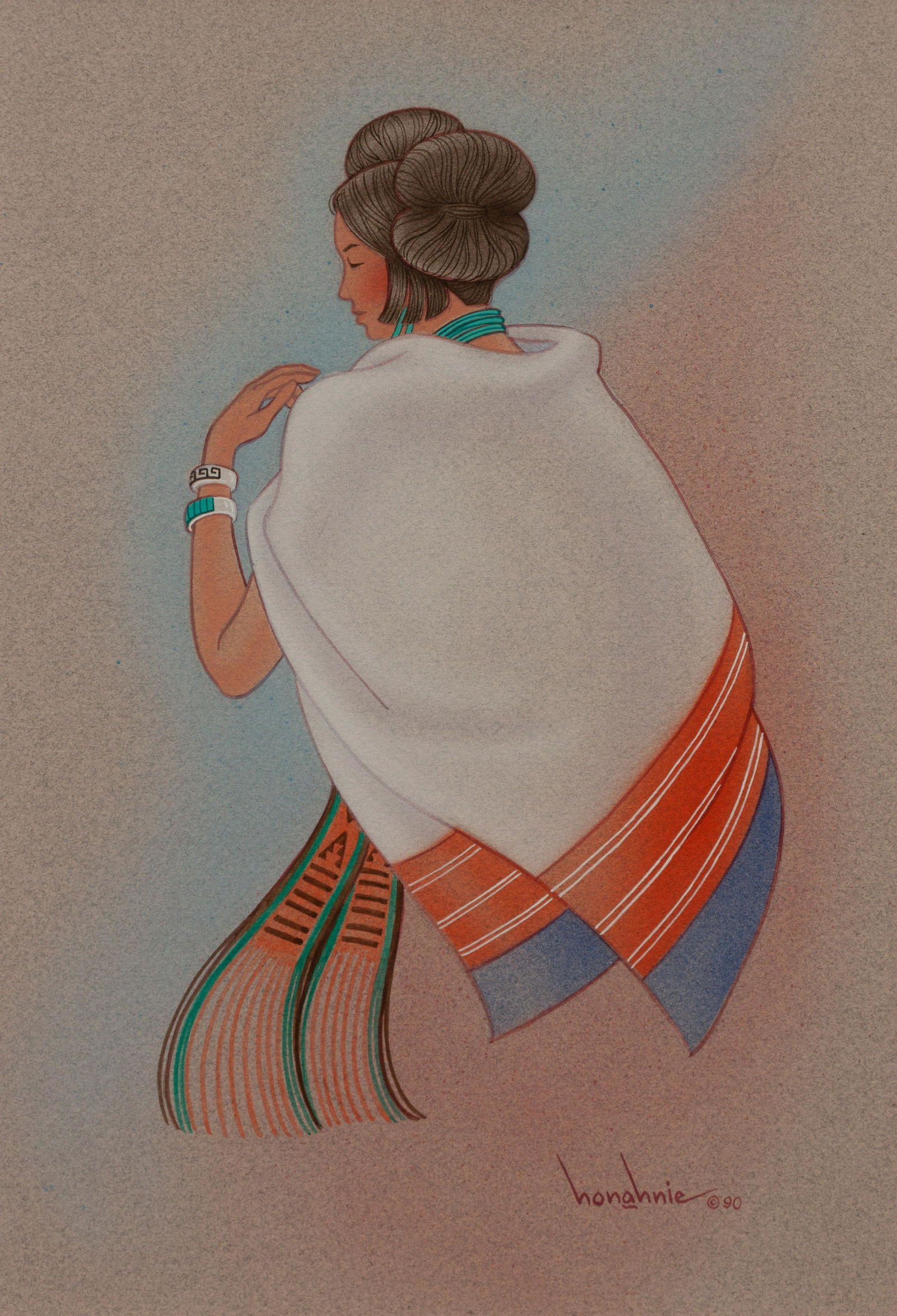 Anthony Honahnie (Hopi, 20th Century) Hopi Basket (1 of 3)