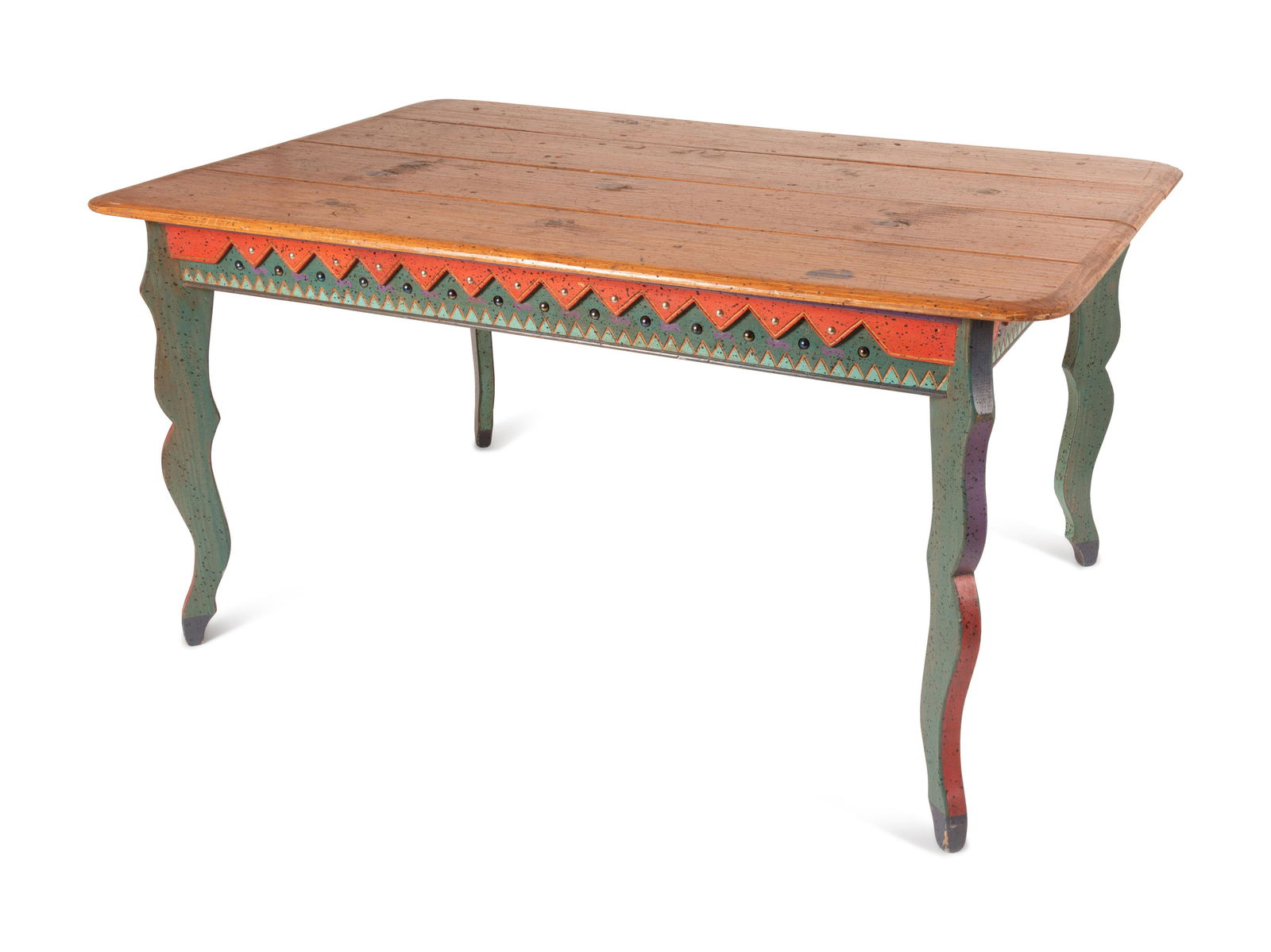 A Contemporary American Folk Art Dining Table by David (1 of 2)