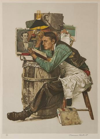 Norman Rockwell, (American, 1894-1978), Law Studen: Norman Rockwell (American, 1894-1978) Law Student(Young Lawyer) lithograph edition 109/200, signed Norman Rockwell (lower right) 27 1/4 x 20 inches.