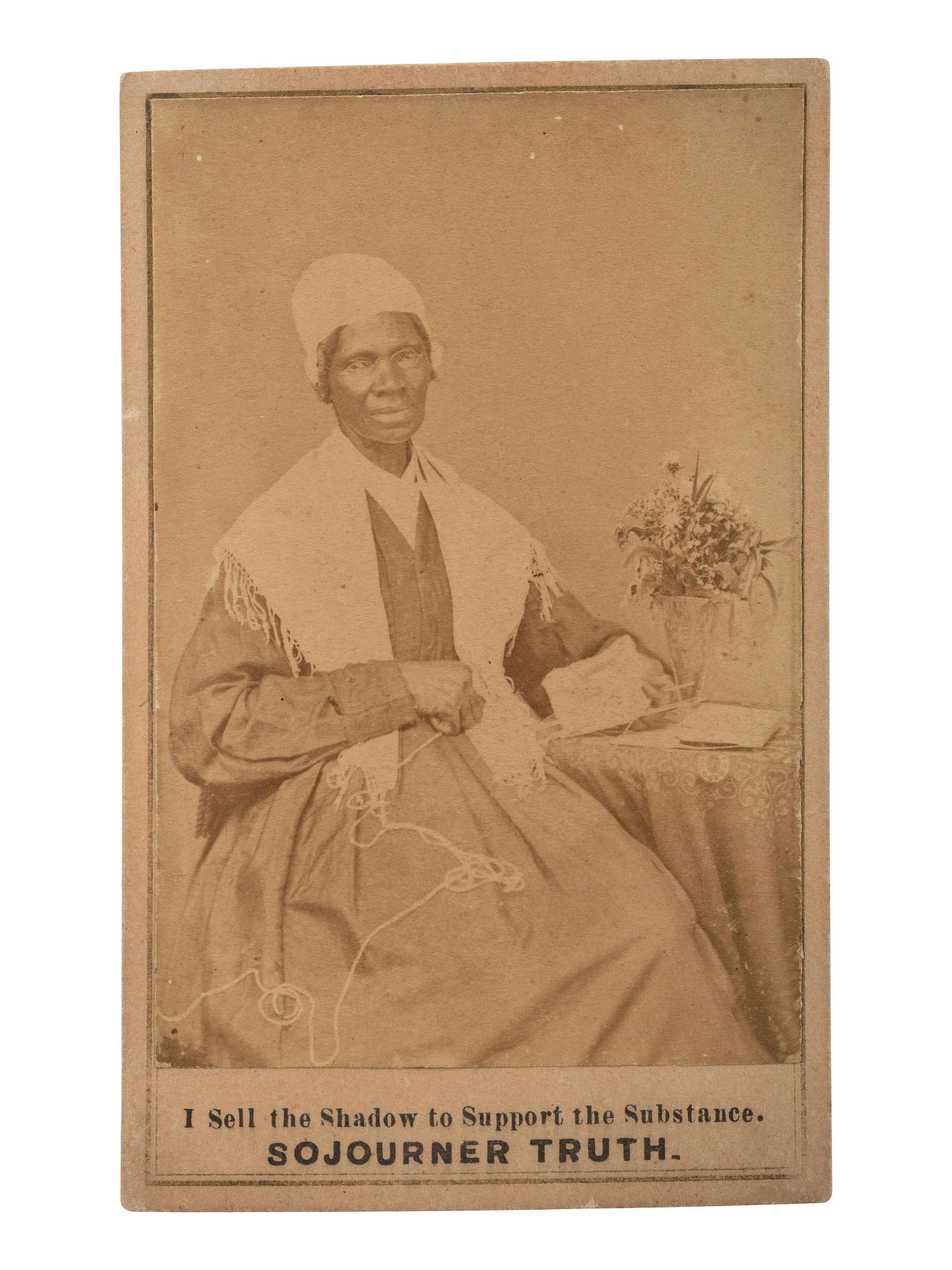 [TRUTH, Sojourner (1797-1883)]. CDV of Sojourner Truth (1 of 2)