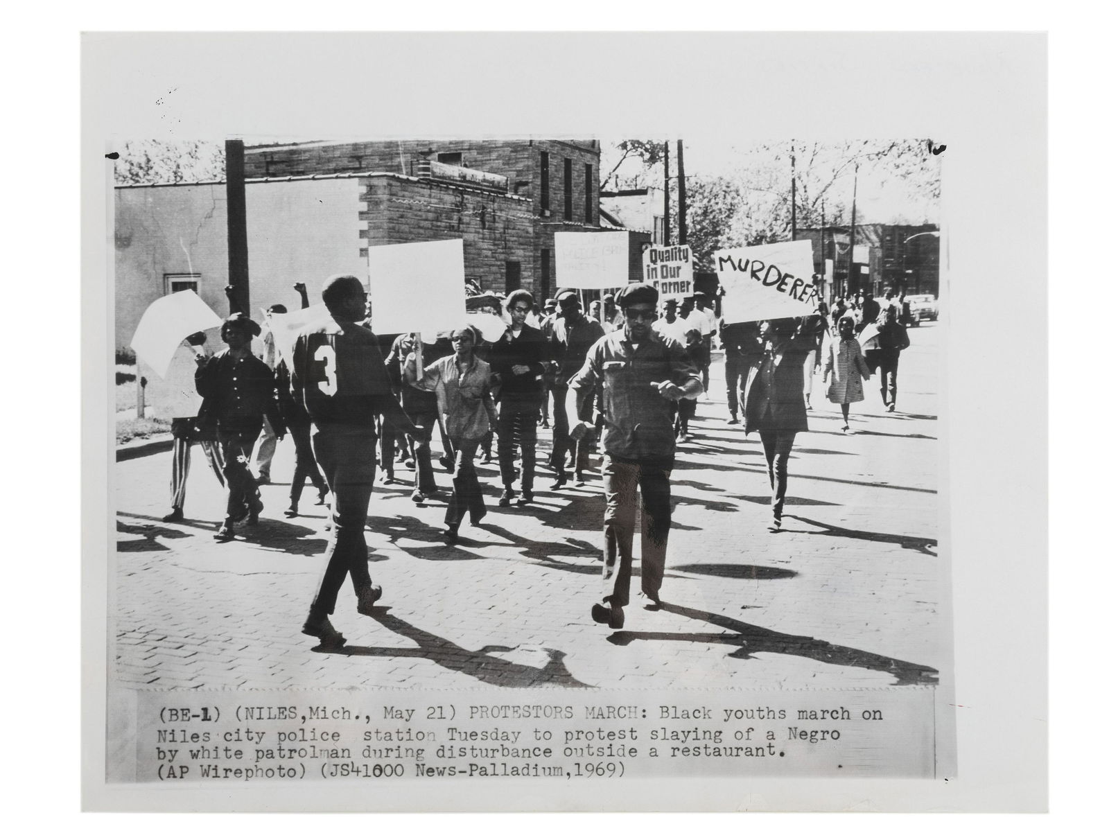 [CIVIL RIGHTS]. Press photograph of African American (1 of 2)