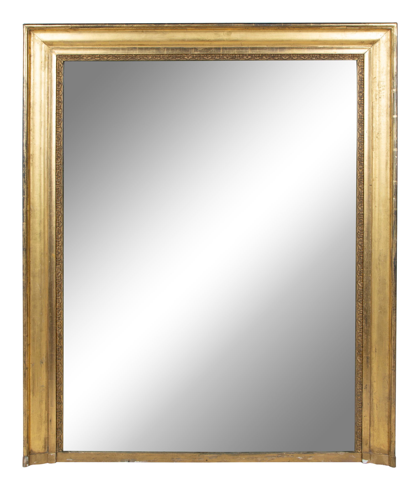 A Continental Giltwood Mirror Height 51 1/2 x width 41 (1 of 2)