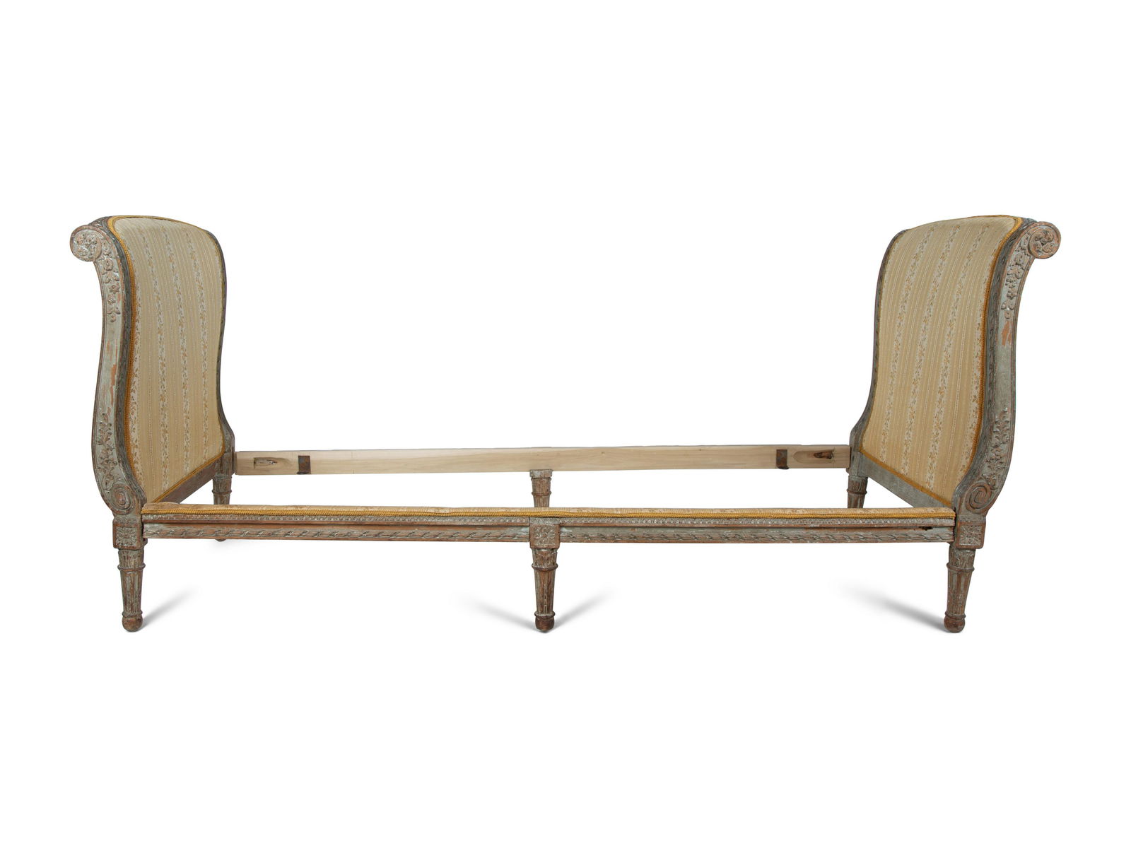 A Louis XVI Gray-Painted Daybed Height 37 1/4 x width (1 of 3)