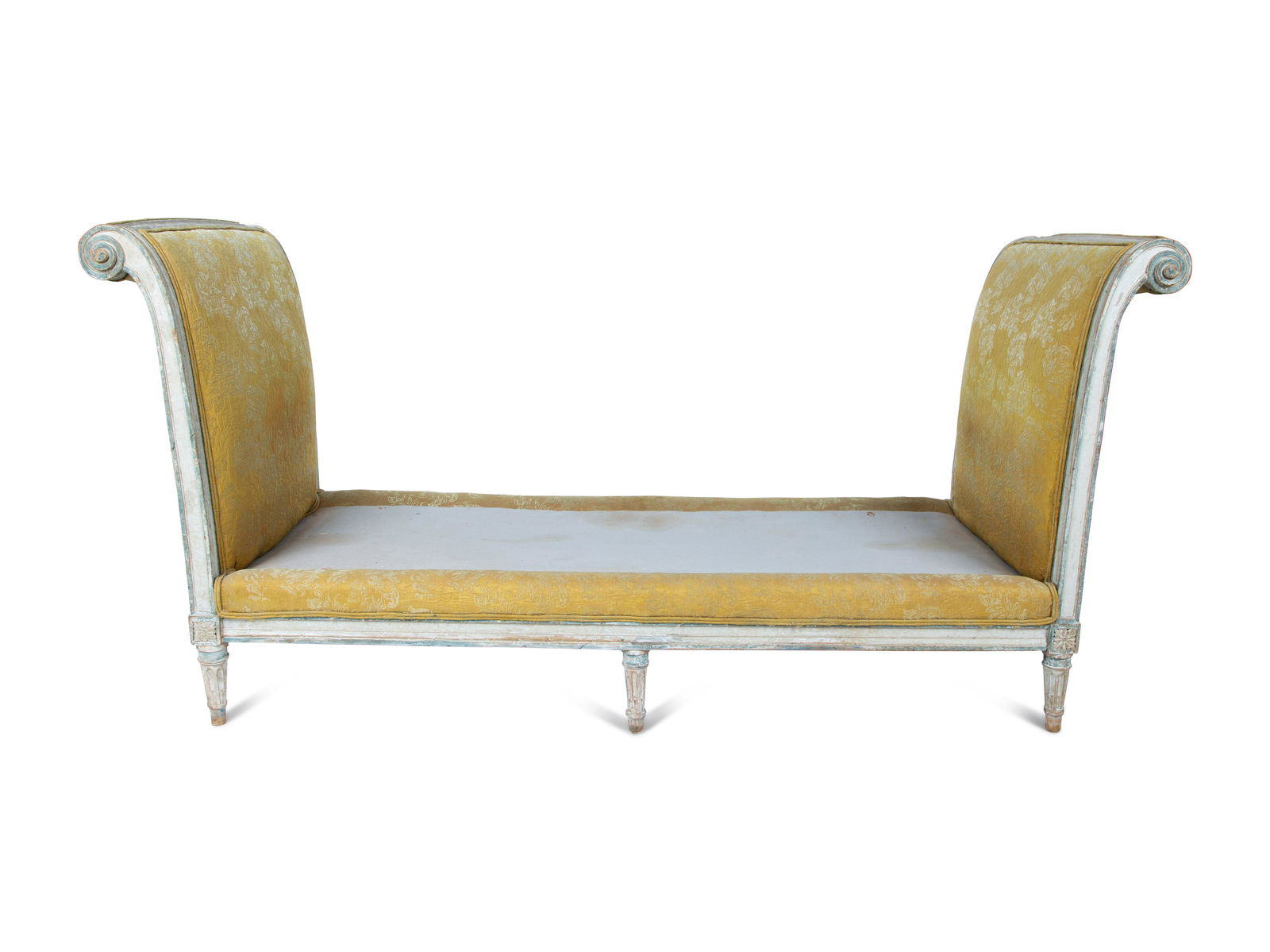 A Louis XVI Gray-Painted Daybed Height 36 1/4 x width (1 of 5)