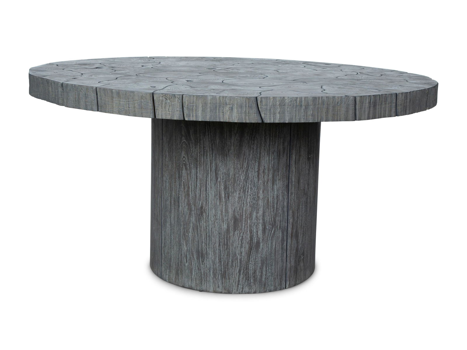 A Sectioned Tree Trunk Center Table Height 30 1/4 x (1 of 3)