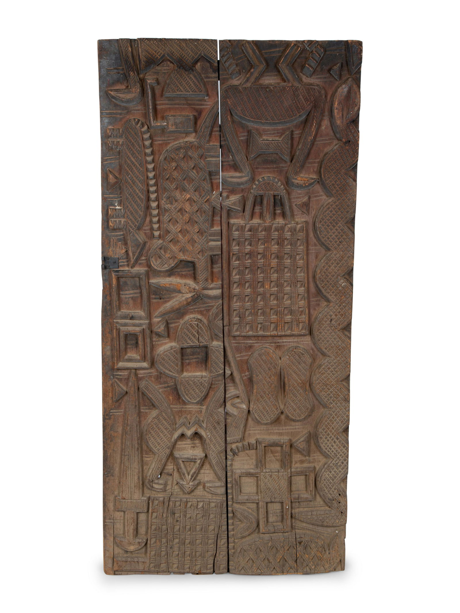 An African Carved Wood Panel Height 66 x width 26 (1 of 4)
