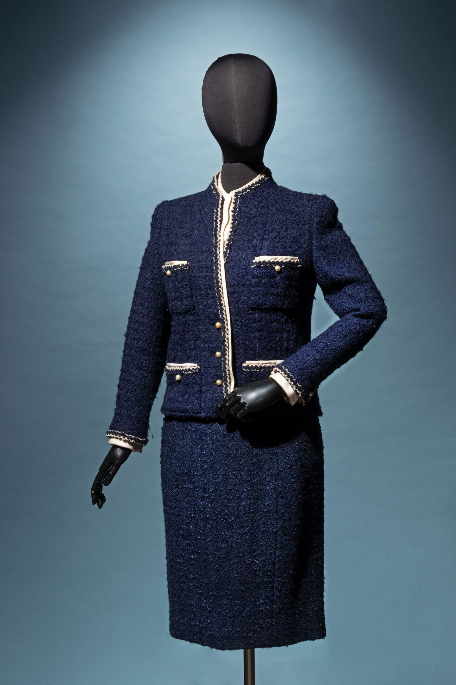 Chanel Haute Couture Wool Tweed Skirt Suit with (1 of 6)