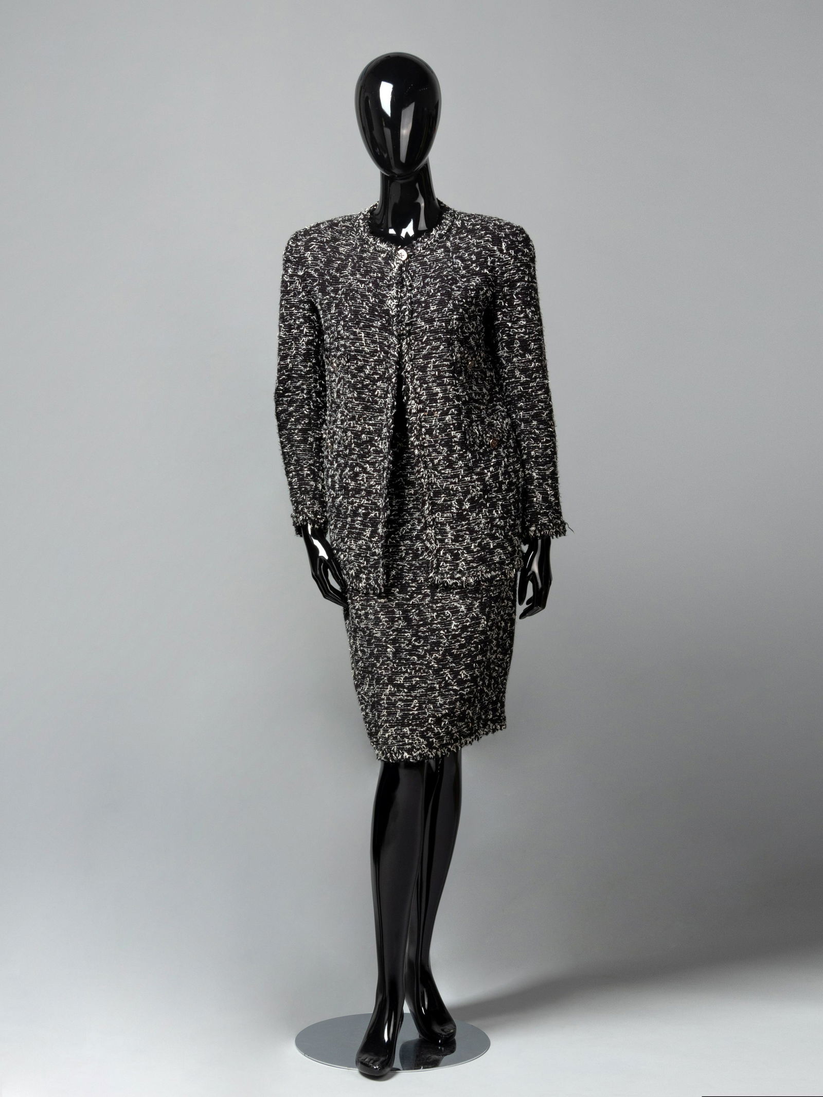 Chanel Haute Couture Two-Piece Tweed Skirt Suit, c. (1 of 5)