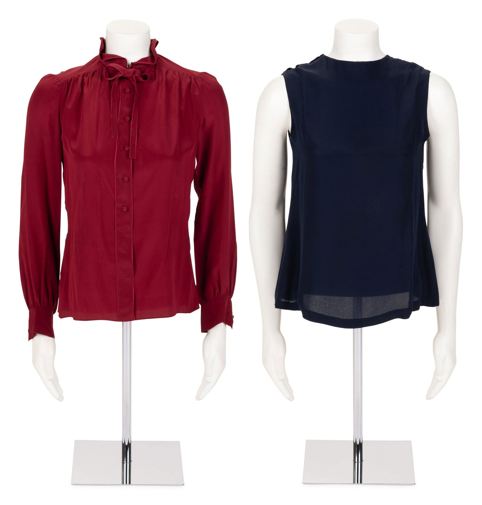 Two Chanel Haute Couture Blouses, 1970-90s (1 of 5)