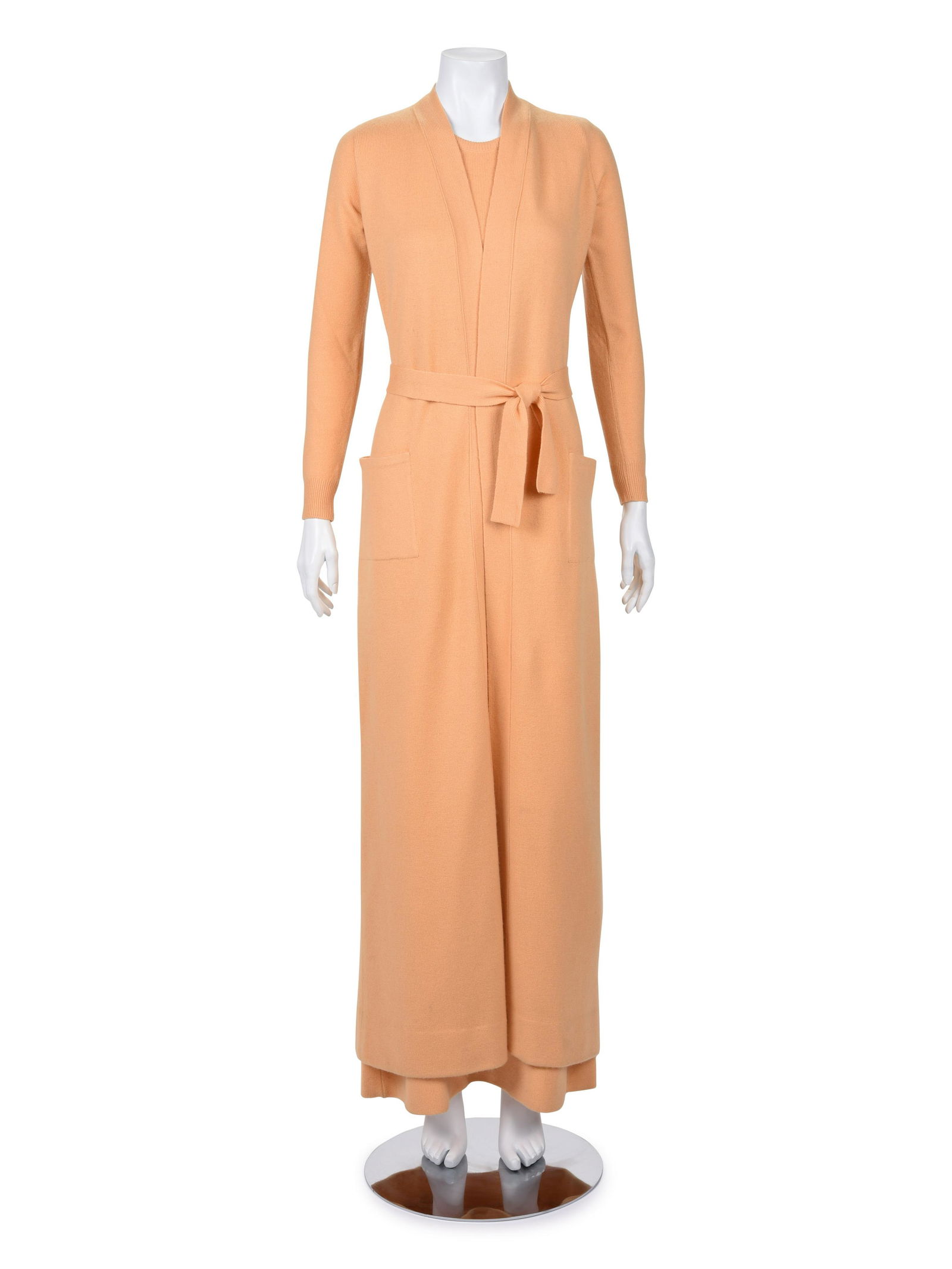 Halston Cashmere Knit Two Piece Dress Ensemble, 1970s (1 of 5)