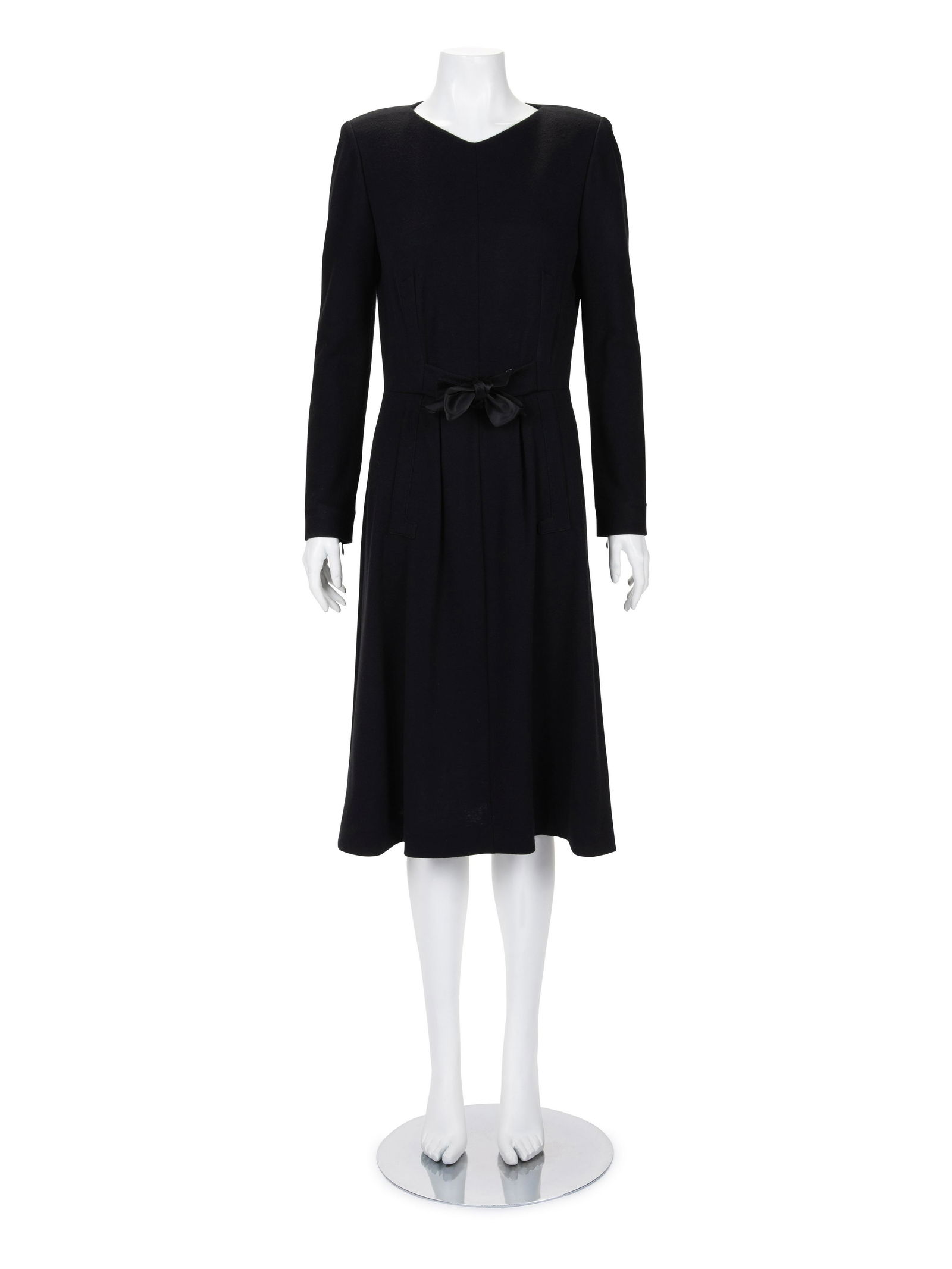 Hermes Wool Knit Dress with Tie Waist, 1980-90s (1 of 4)