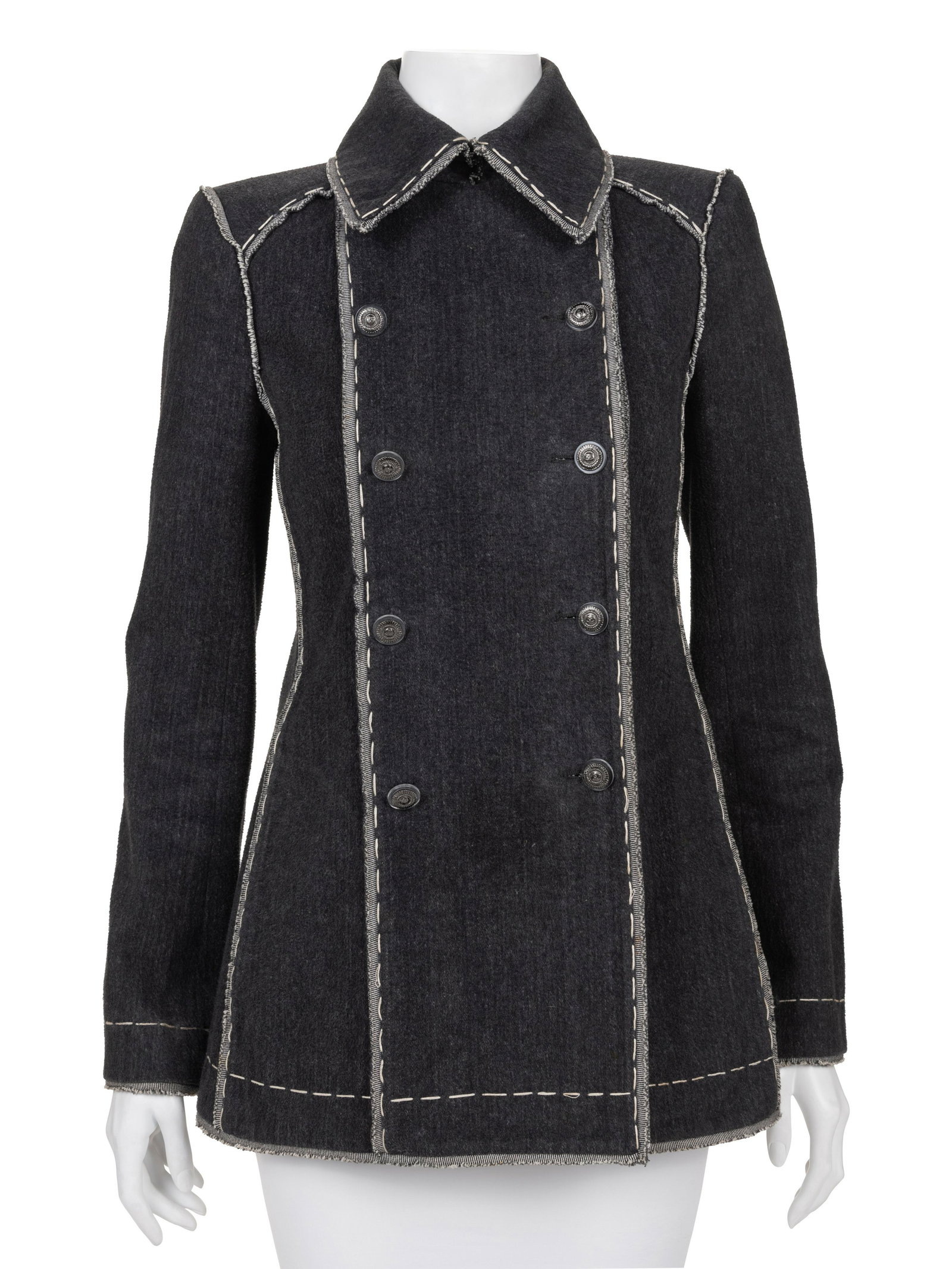 Chanel Denim Double Breasted Jacket, 2000-10s (1 of 5)