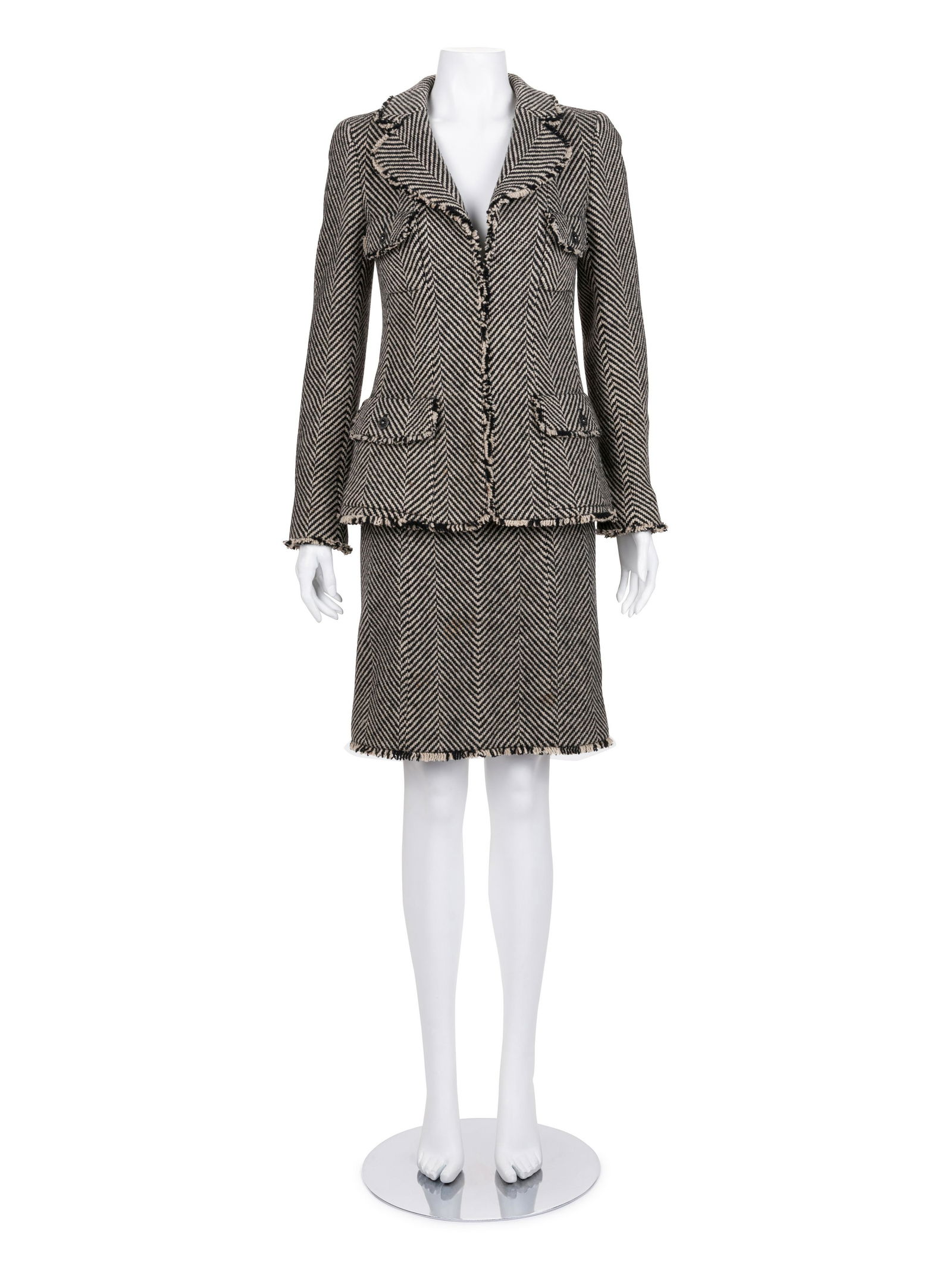 Chanel Wool Herringbone Skirt Suit, Fall 2006 (1 of 7)