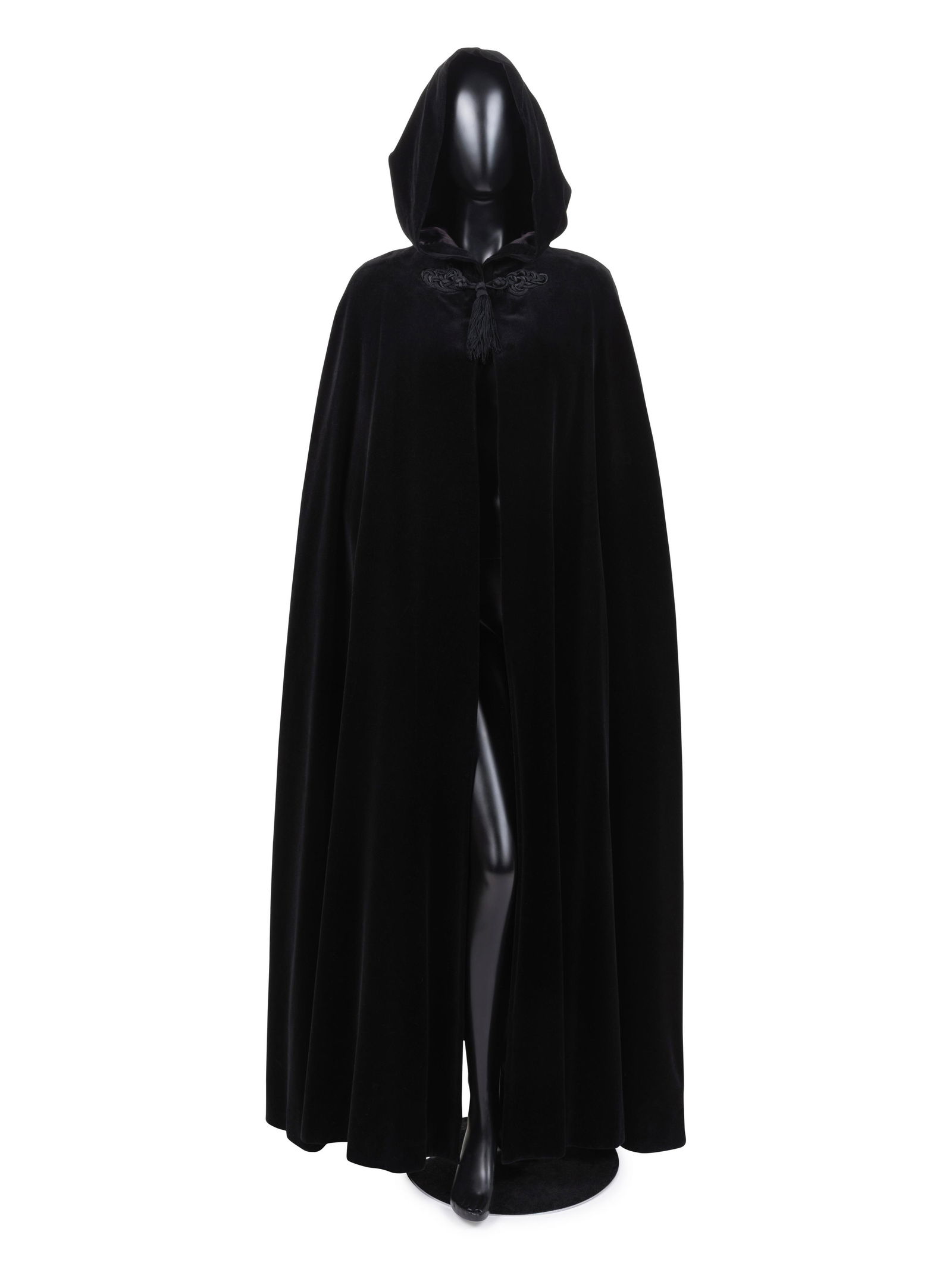 Saint Laurent Rive Gauche Hooded Velvet Cape, 1970s (1 of 5)